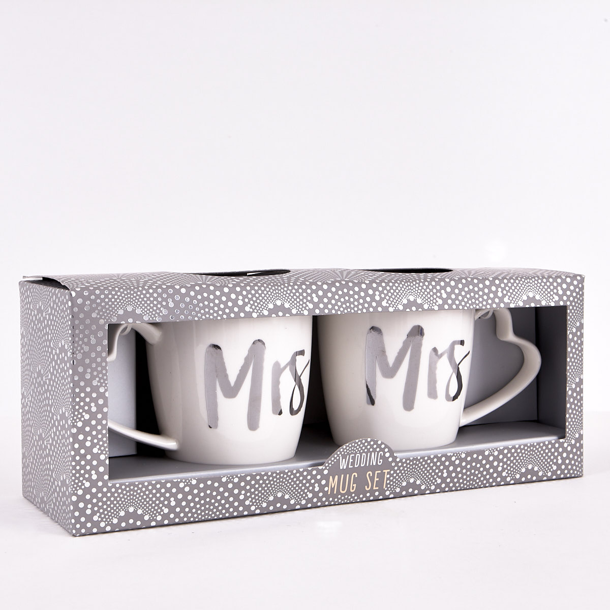 Mrs & Mrs Wedding Mug Set