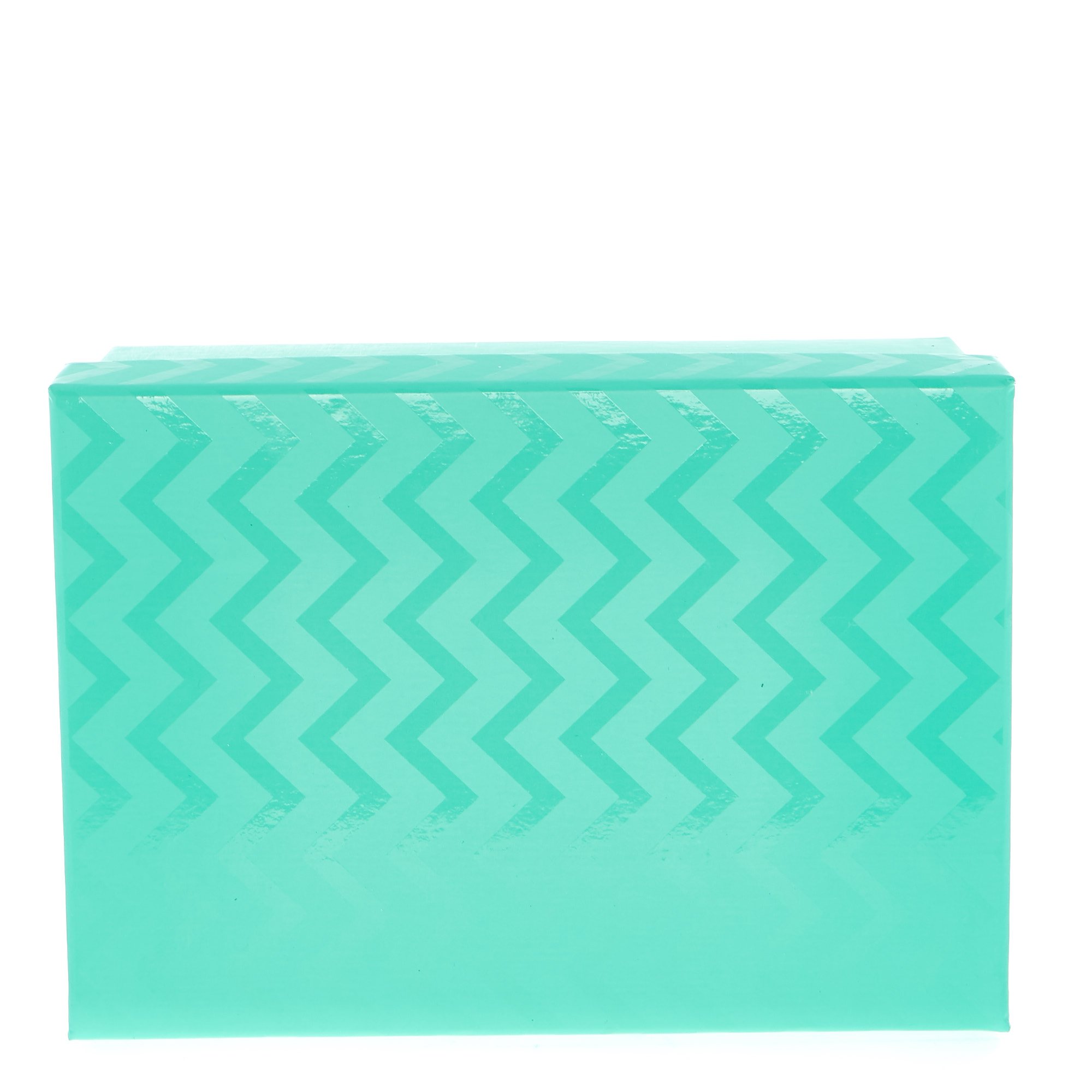 Turquoise Chevron Gift Boxes - Set Of 3