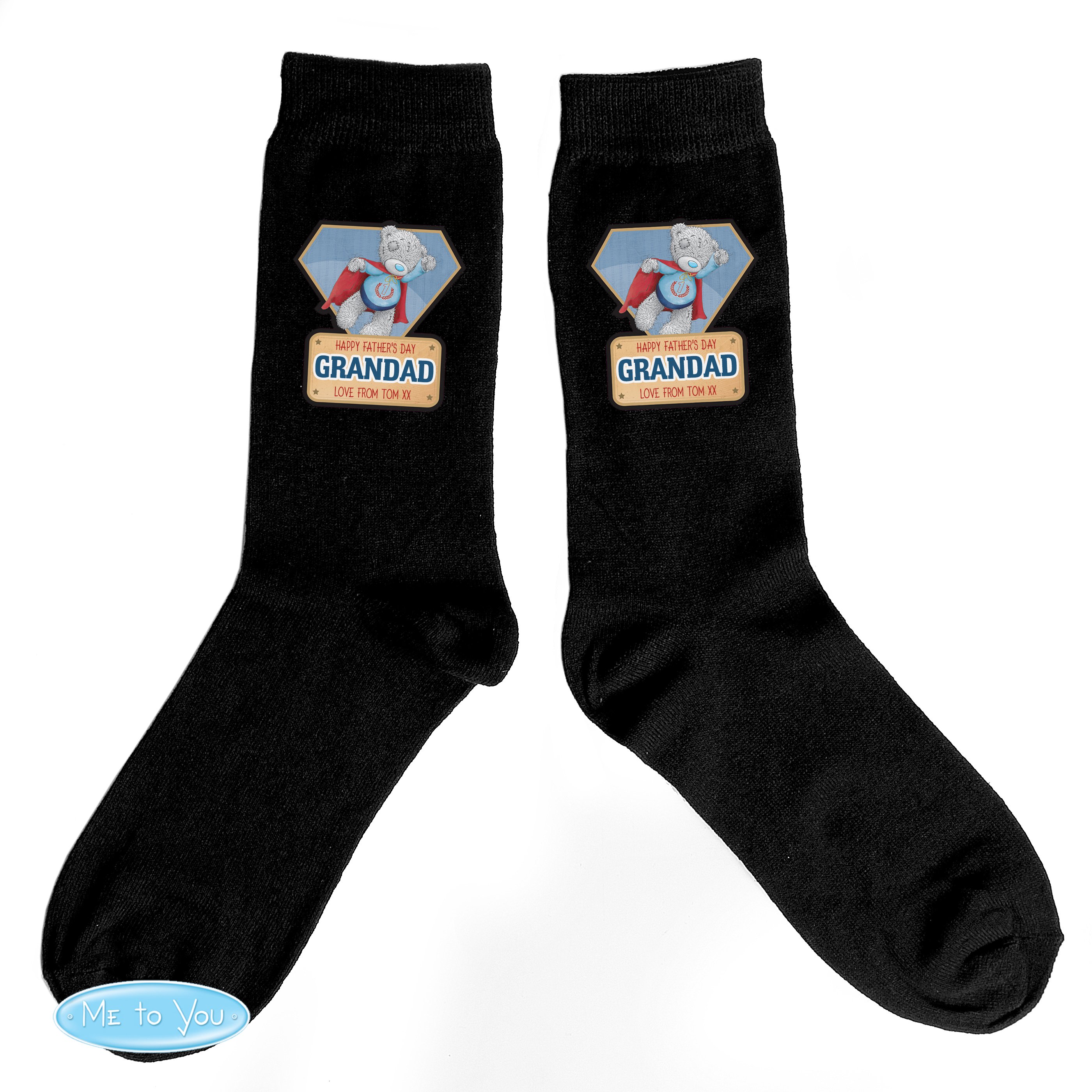 Personalised Socks - Me To You Super Hero