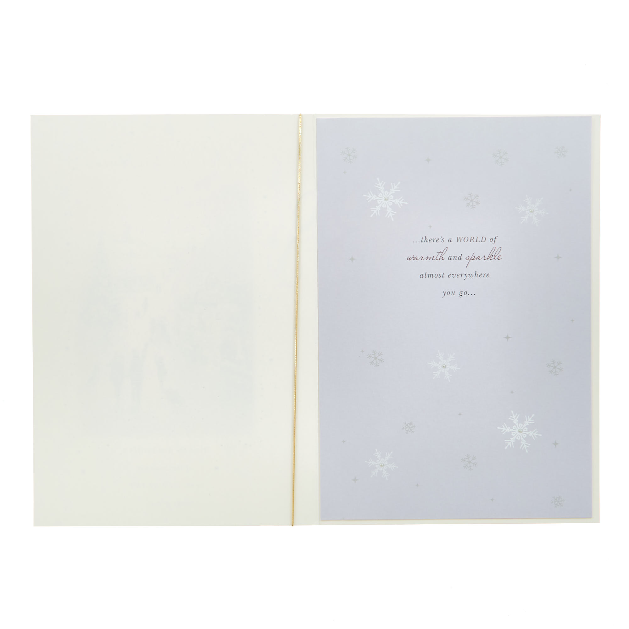 Christmas Card - Any Recipient Snowy Village Scene
