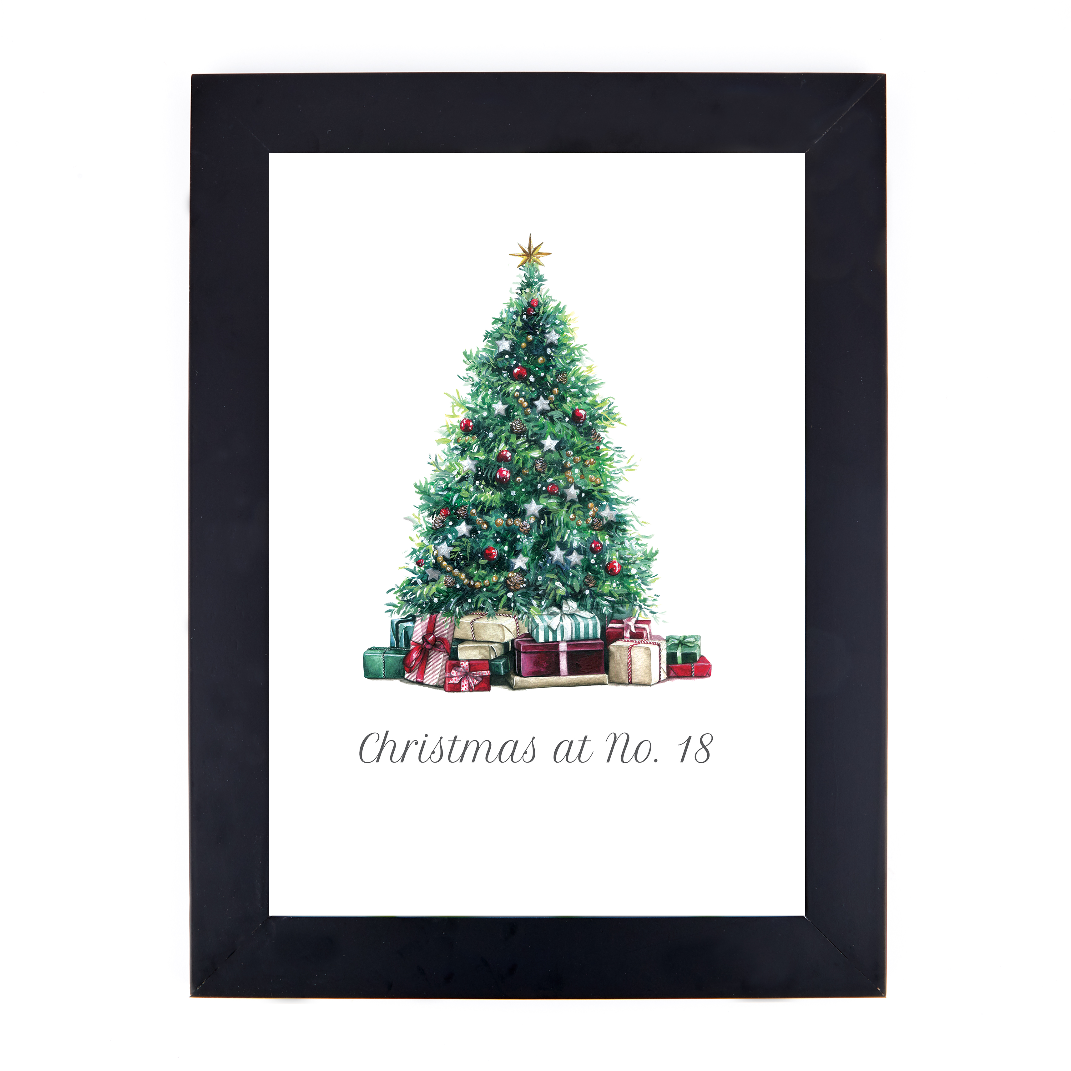 Personalised Christmas Print - Tree Address