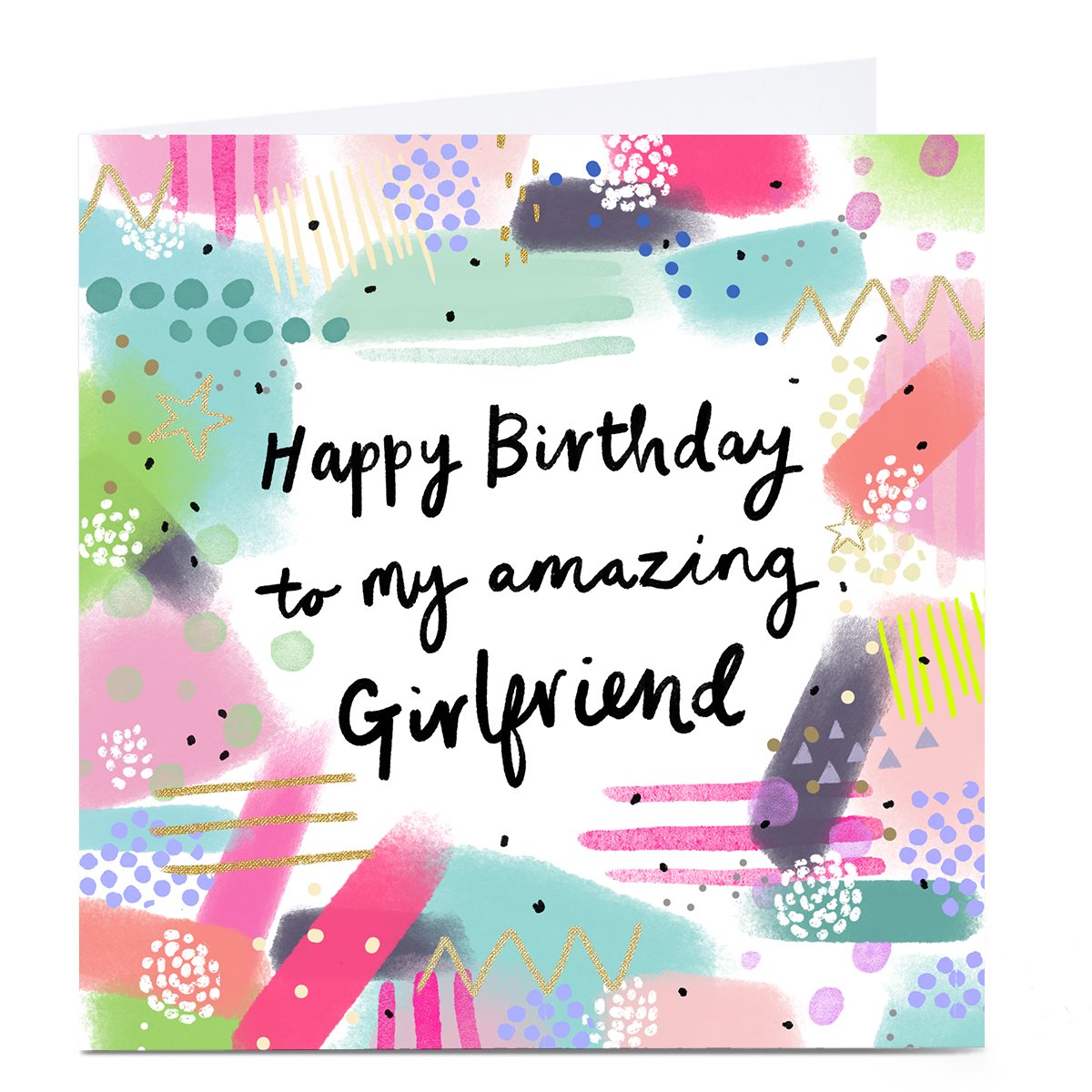 Personalised Birthday Card - To My Amazing Girlfriend