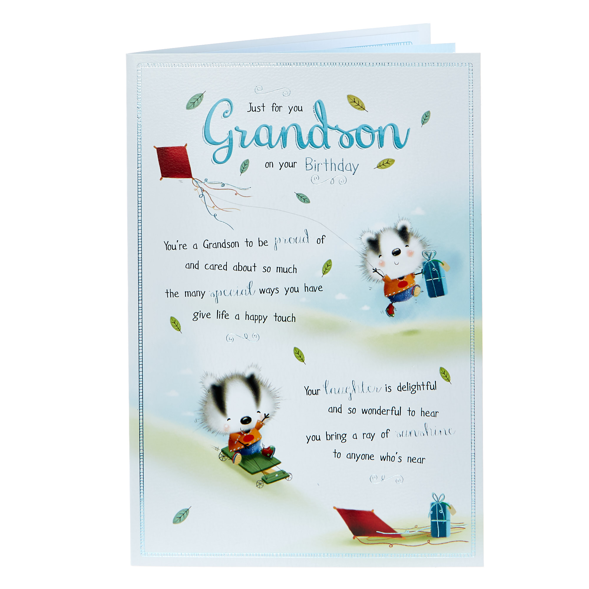 Birthday Card - Grandson, Badgers