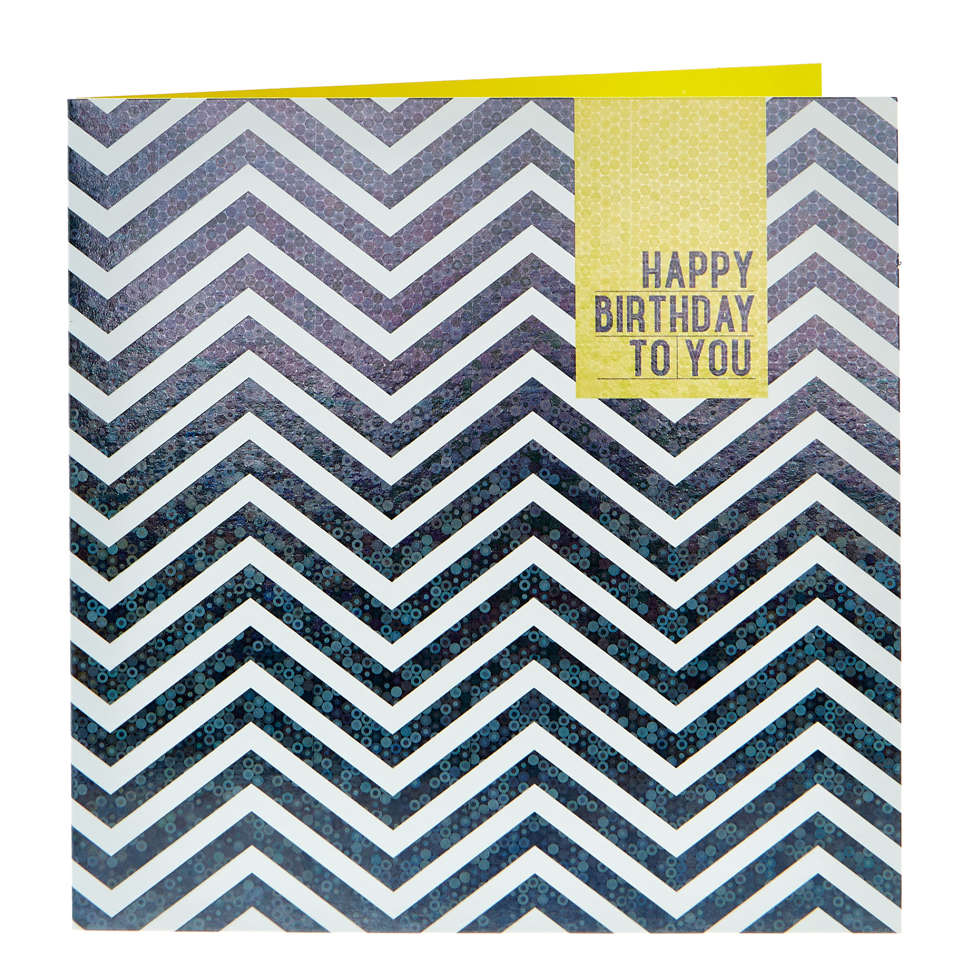Birthday Card - Black & White Chevrons