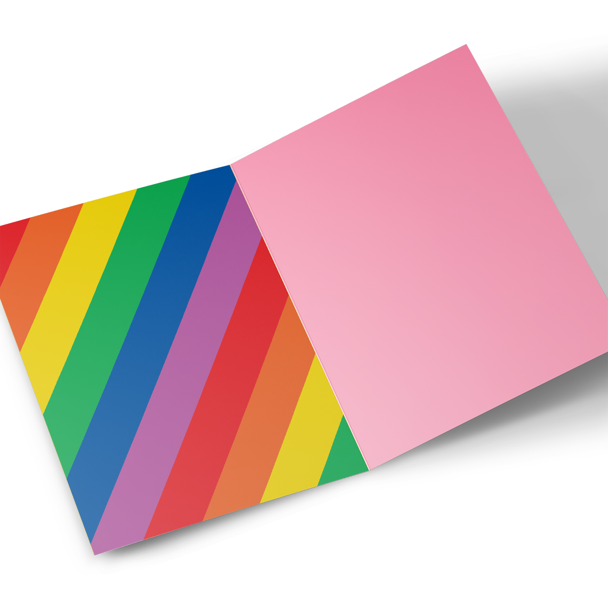 Personalised Birthday Card - Girlfriend Happy Birth-GAY rainbow heart