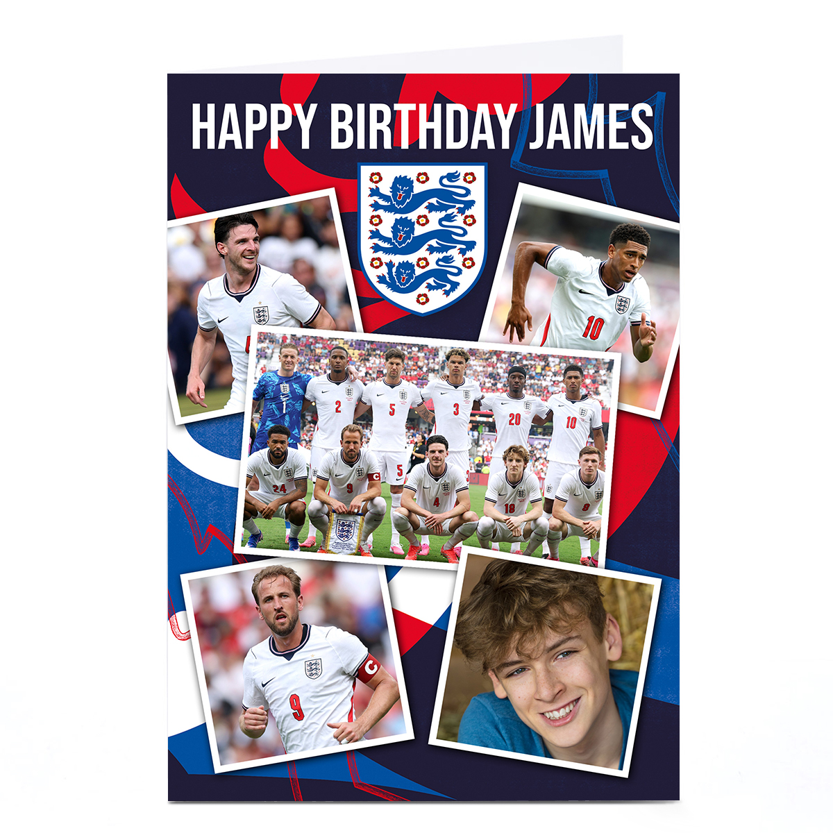Photo England Football Card - Happy Birthday