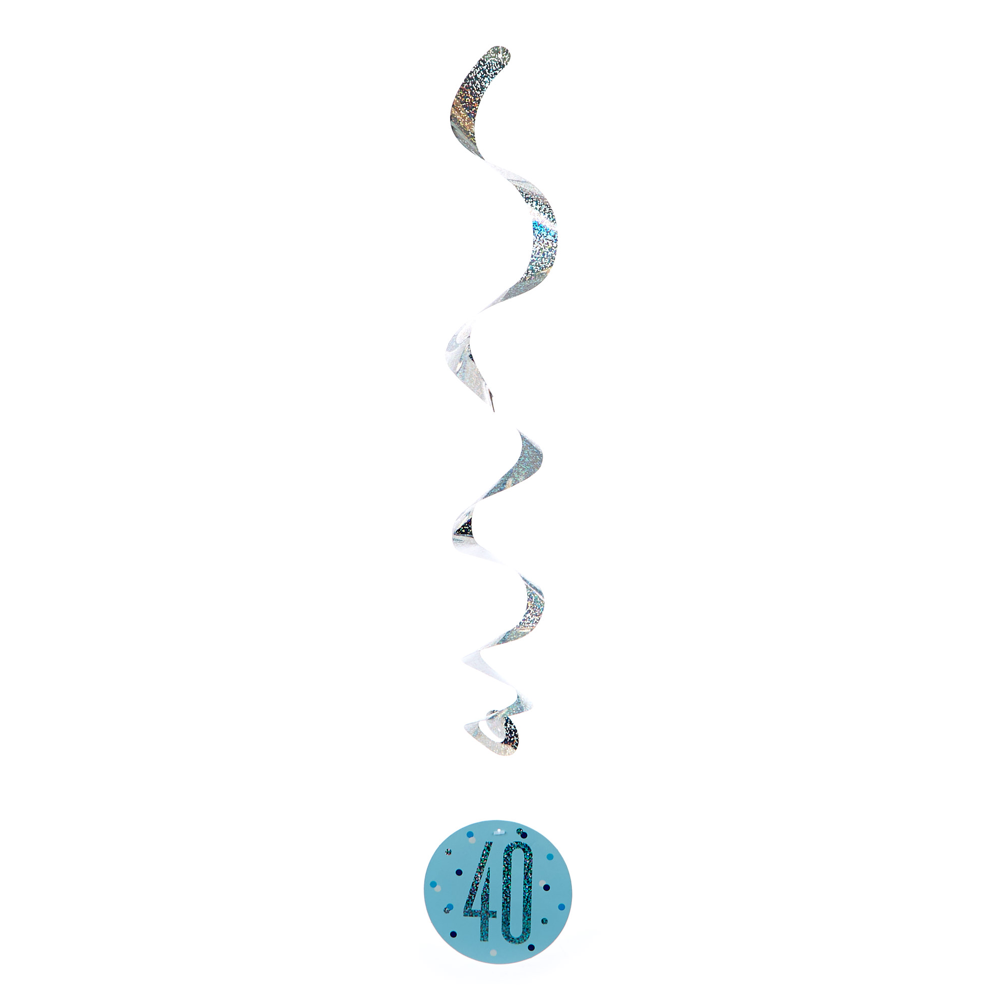 Blue 40th Birthday Party Accessories Kit - 11 Piece