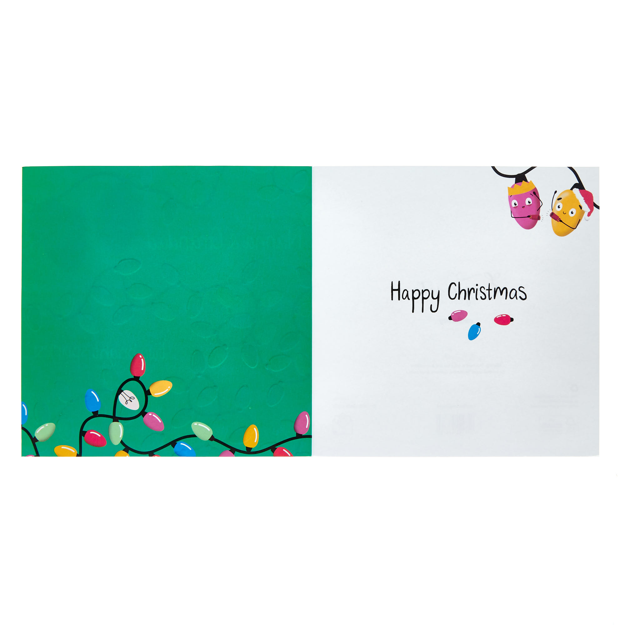 Exquisite Nanna & Grandad Lights Christmas Card