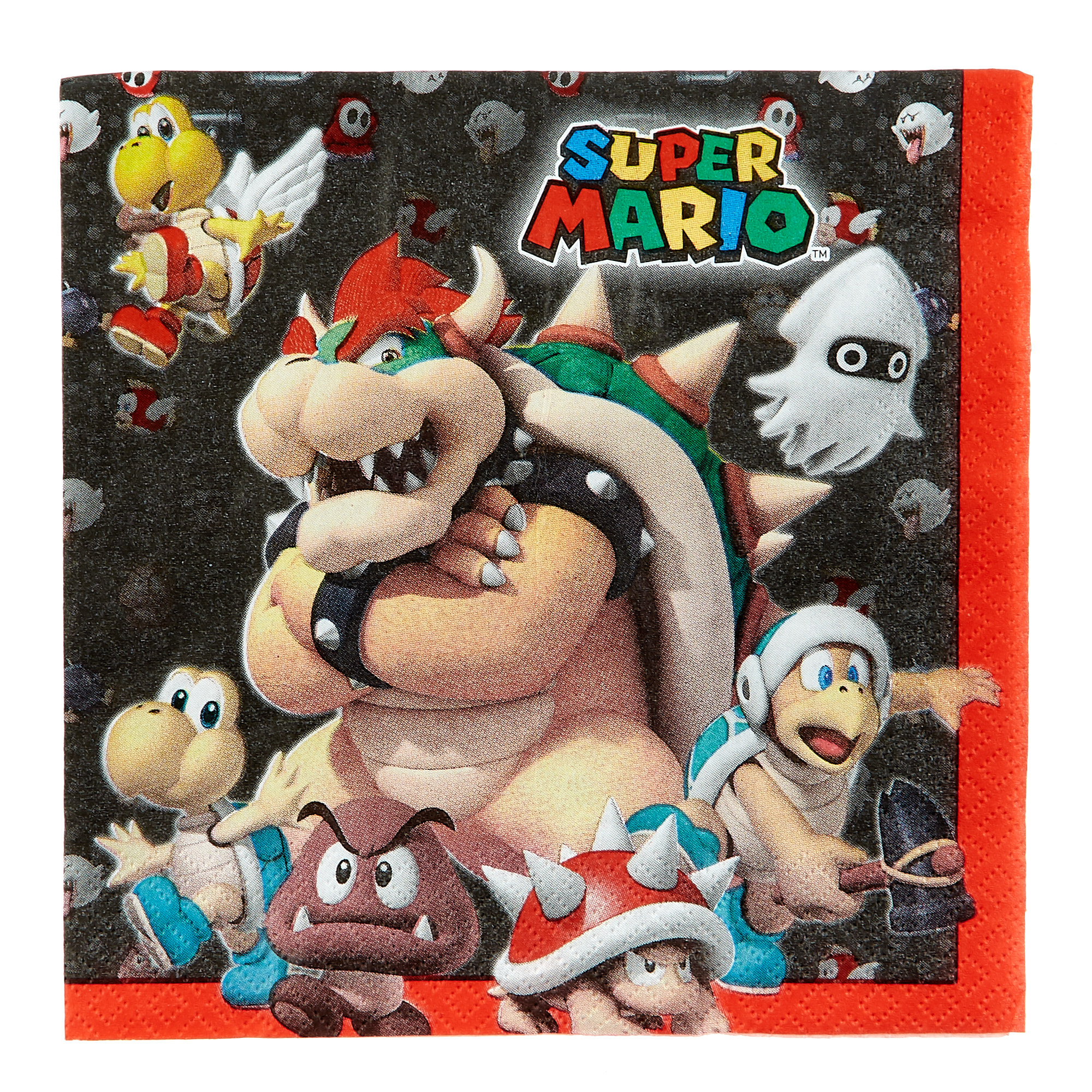 Super Mario Party Tableware & Decorations Bundle - 16 Guests