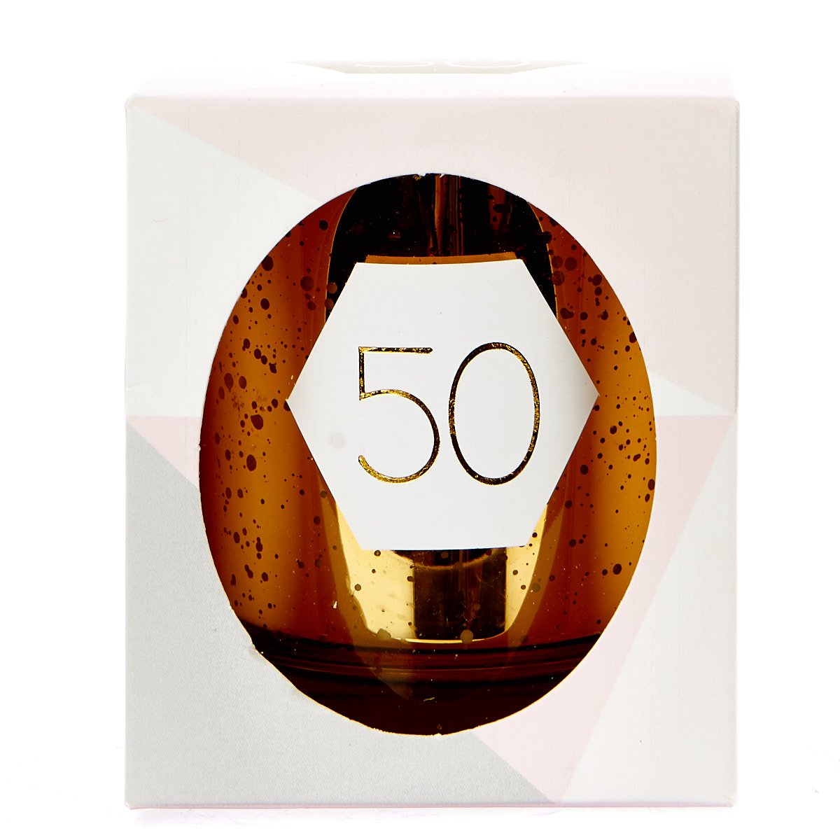 Gold Vanilla Scented 50th Birthday Candle
