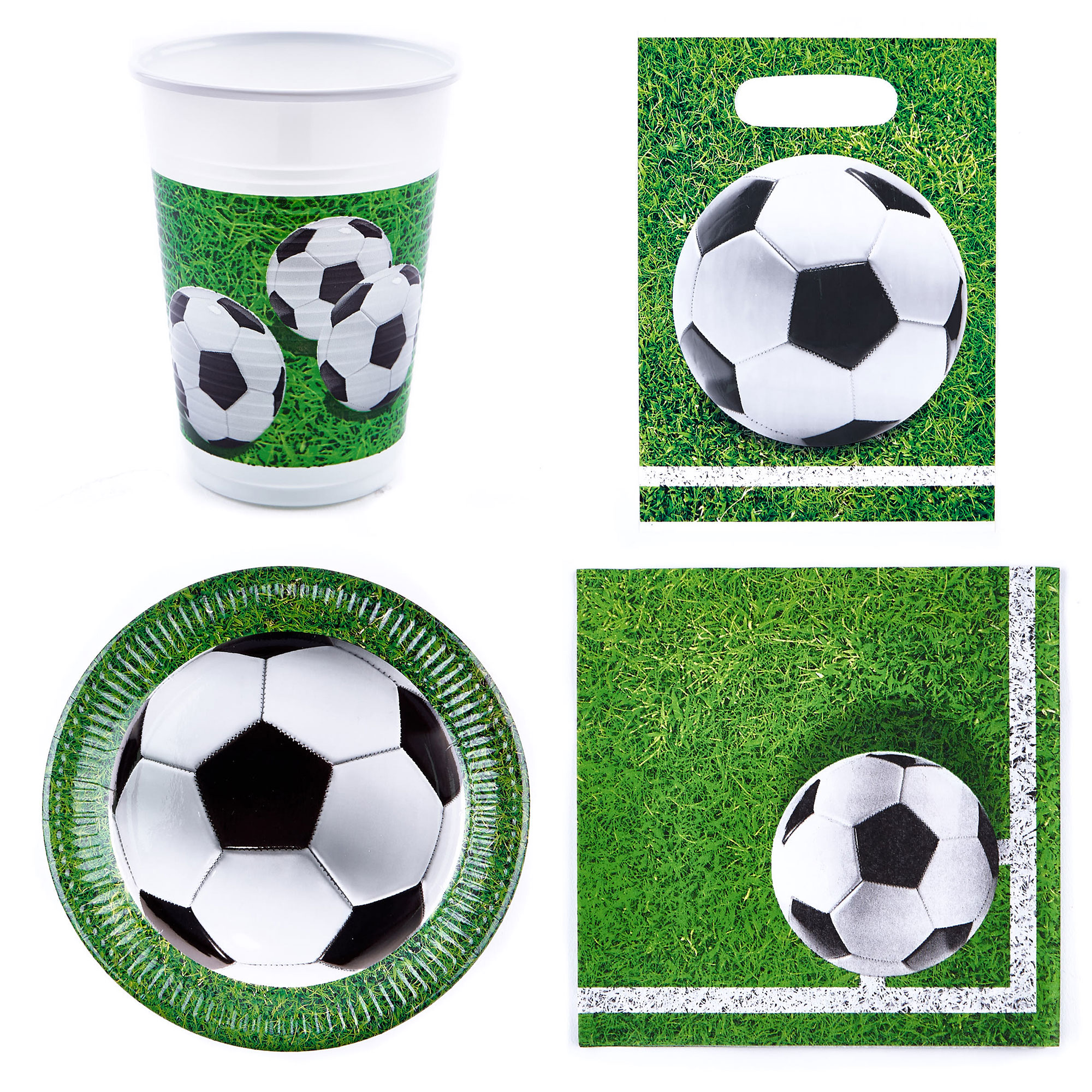 Football Party Tableware Bundle - 16 Guests