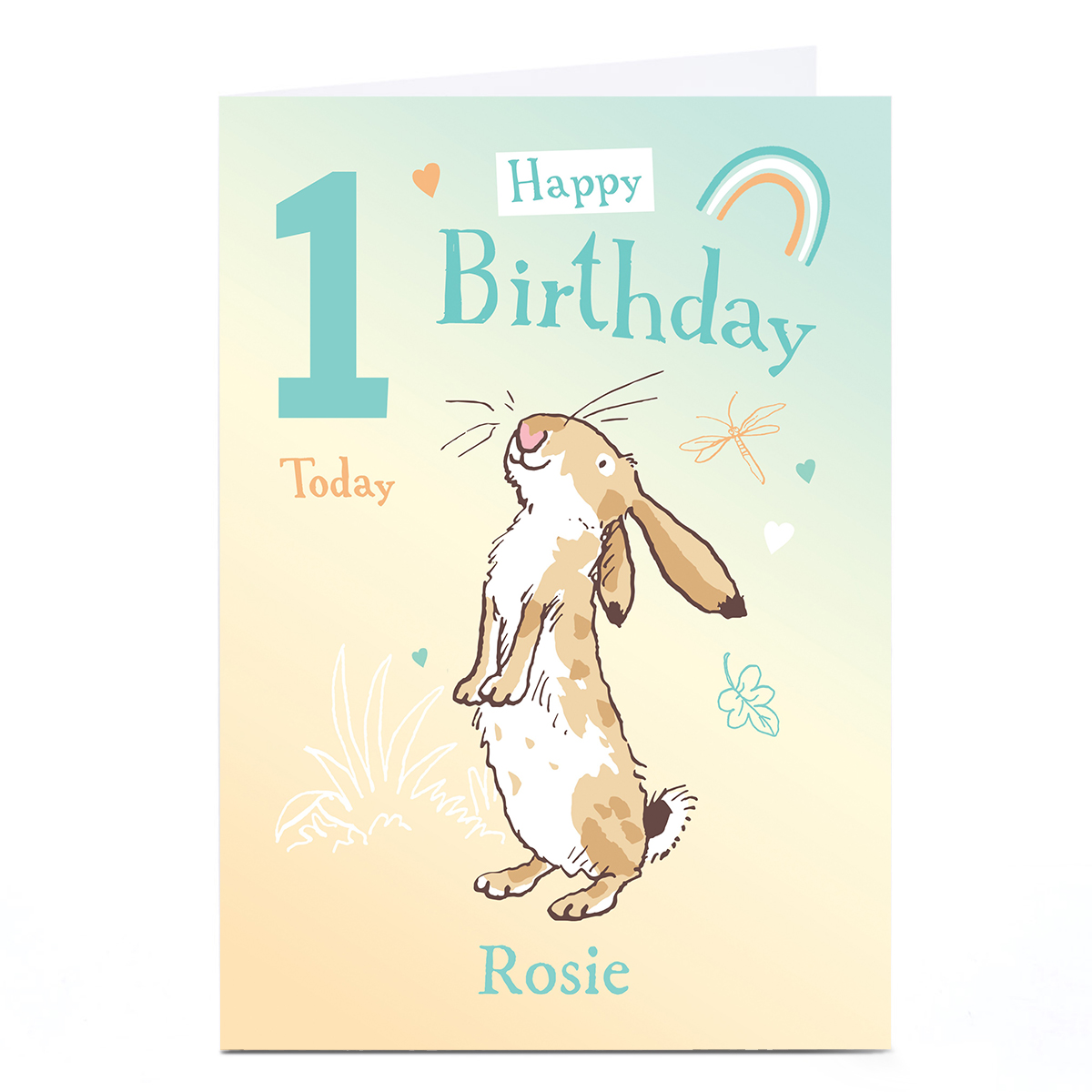 Personalised Birthday Card - Guess How Much I Love You, Any Age & Message