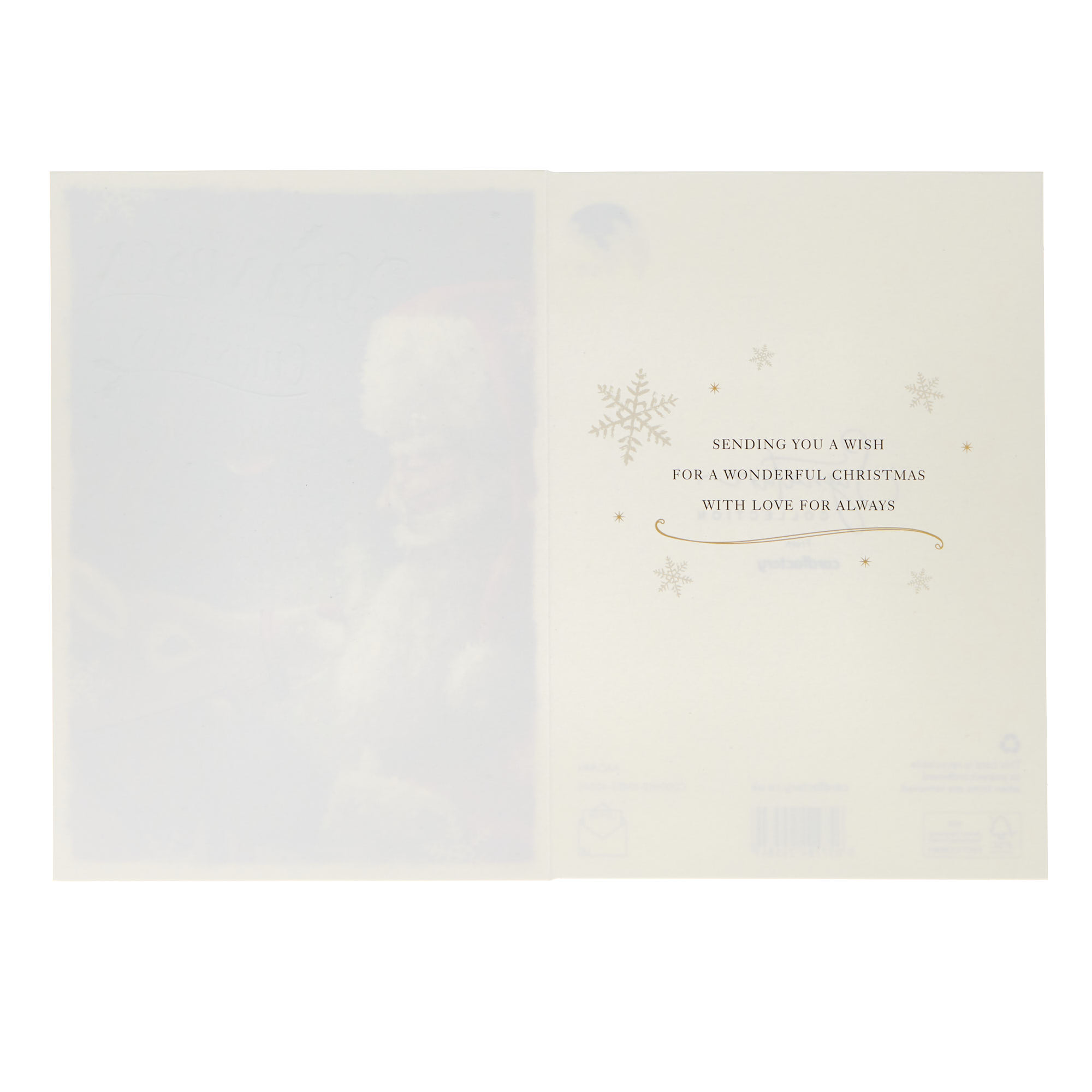 Special Grandson Traditional Santa Christmas Card