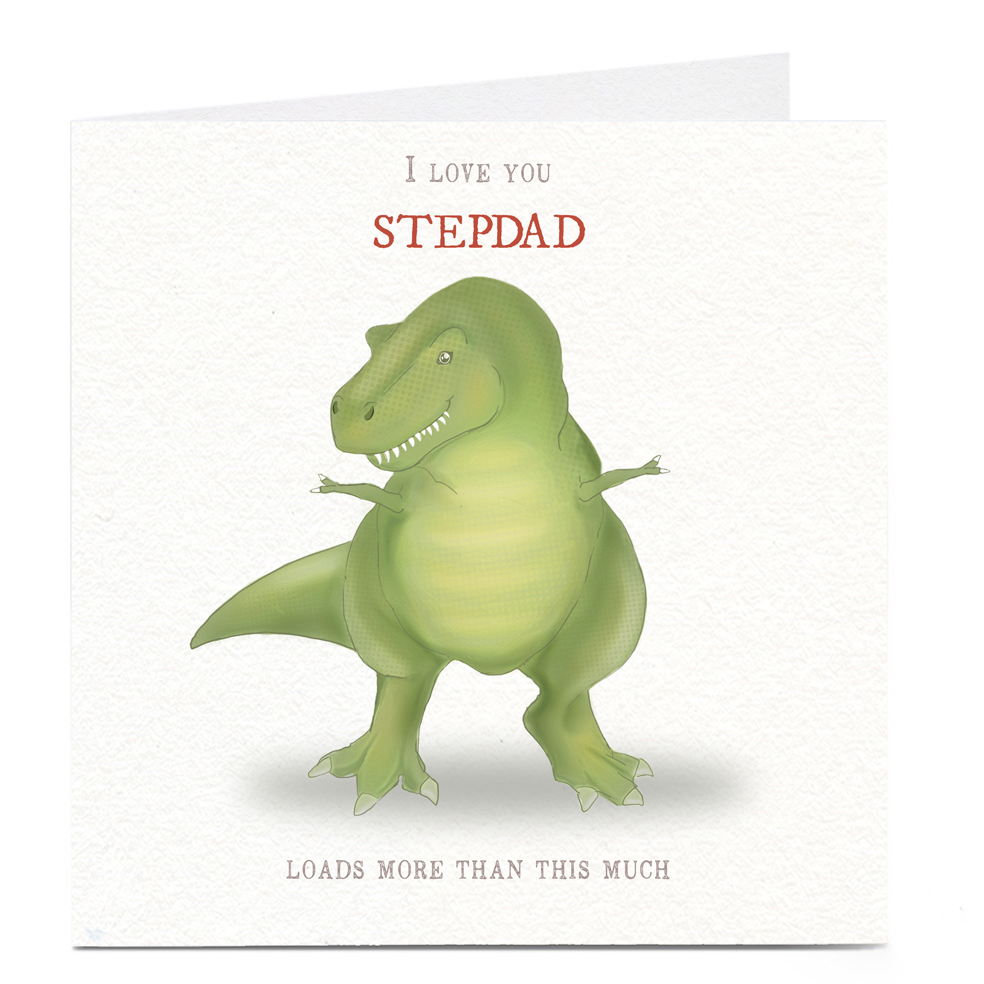 Personalised Father's Day Card - Dinosaur Any Recipient