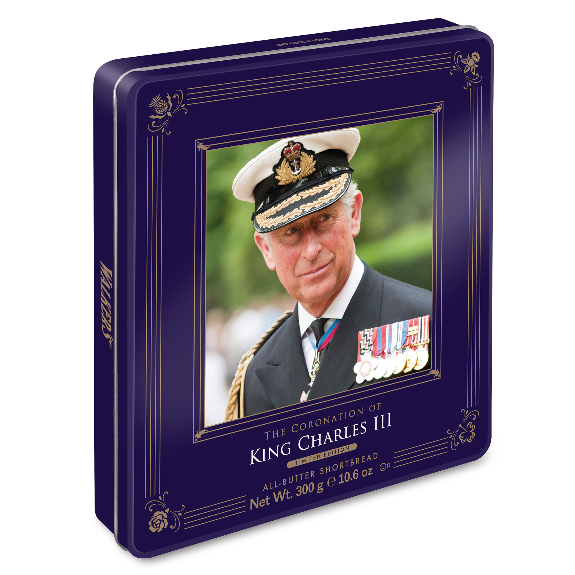 King Charles III Coronation All Butter Shortbread Commemorative Tin