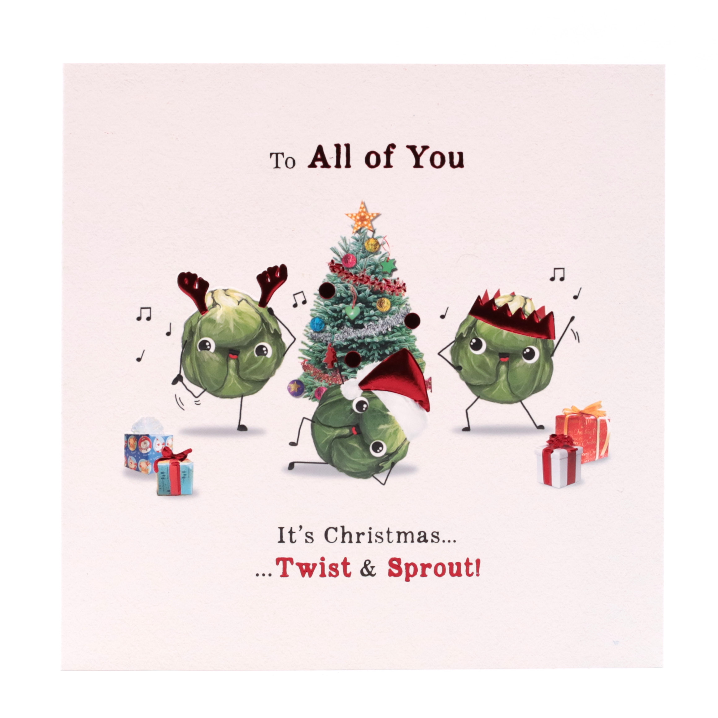 Christmas Card - All Of You, Twist And Sprout!