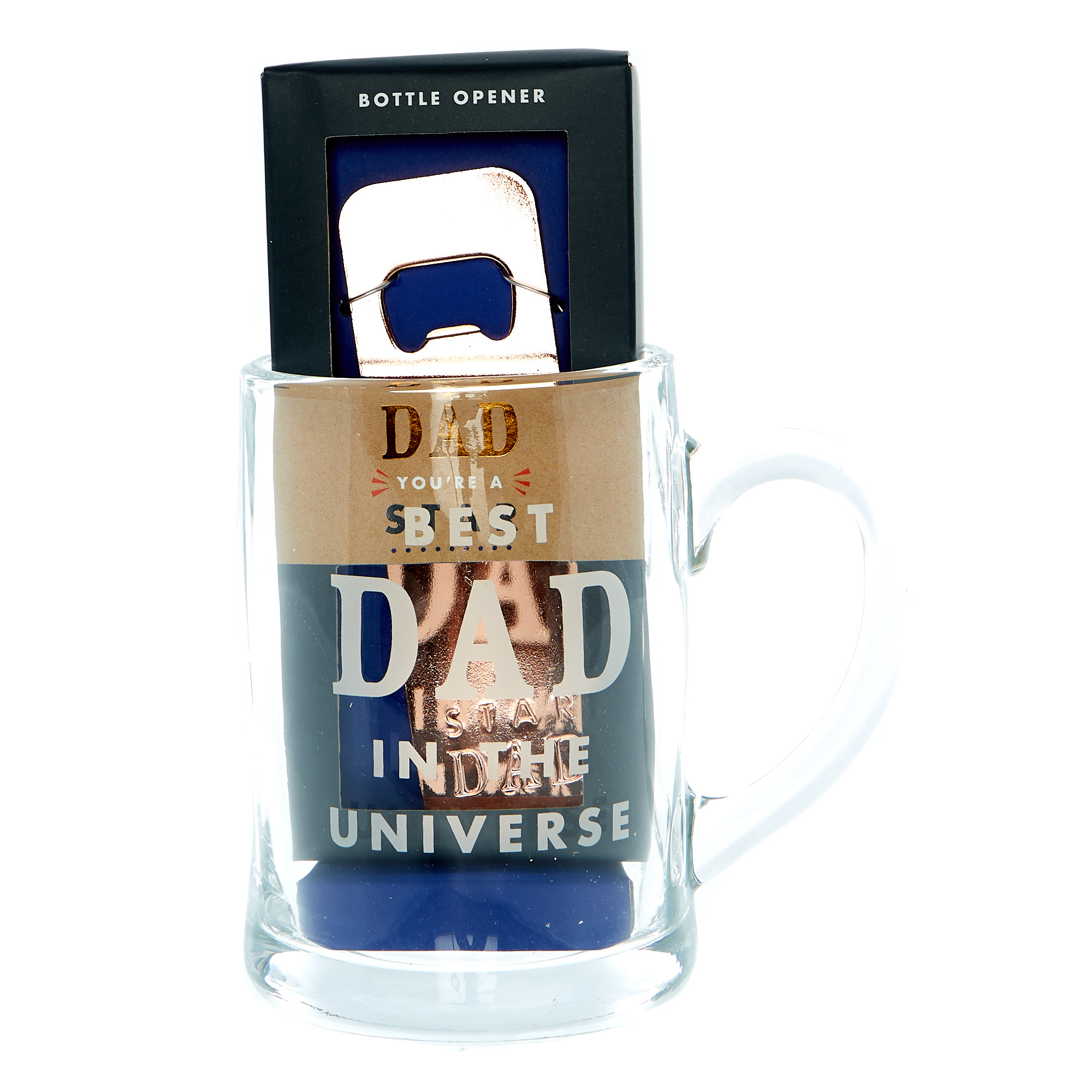 Best Dad In The Universe Tankard & Bottle Opener 