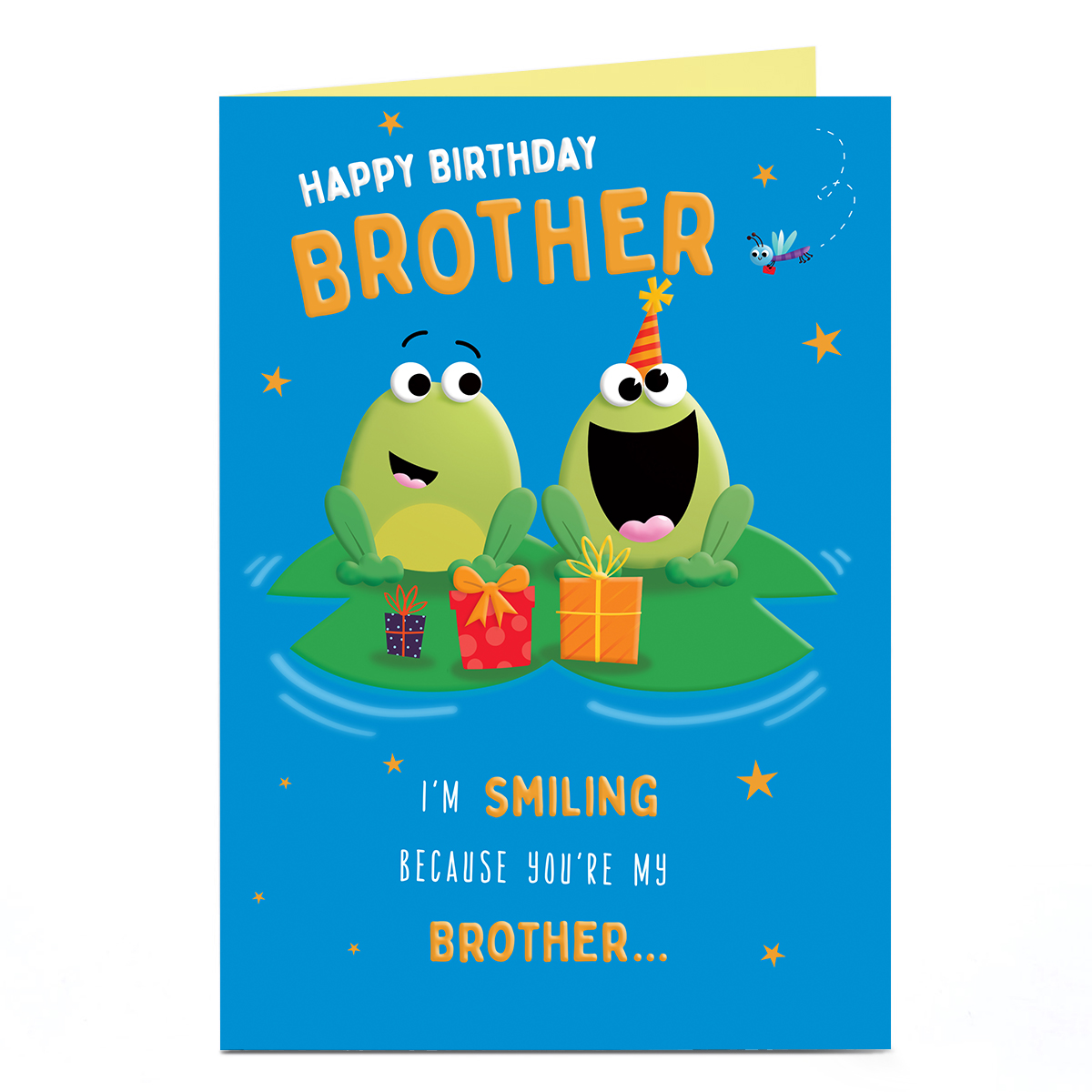Birthday Card - Smiling Because You're My Brother