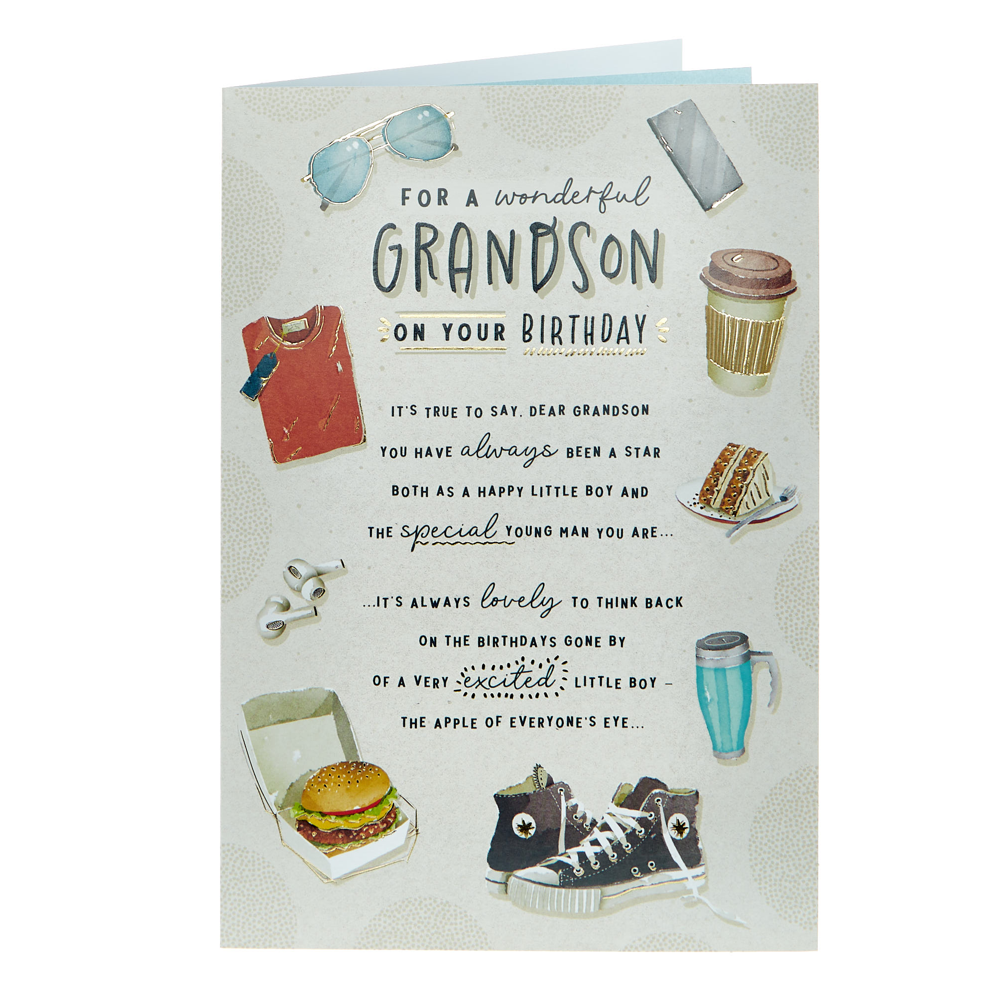 Grandson Special Young Man Birthday Card