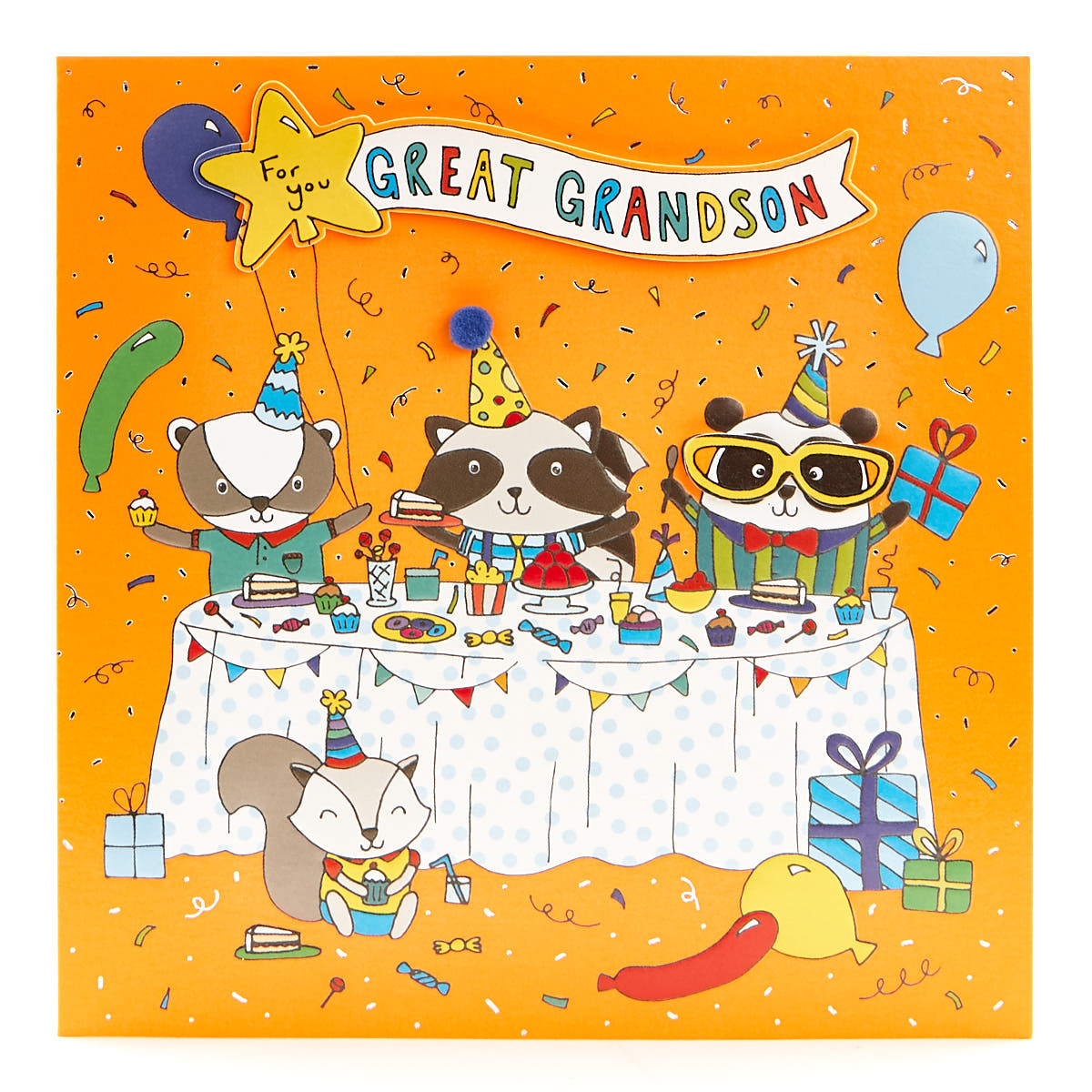 buy vip collection birthday card great grandson party