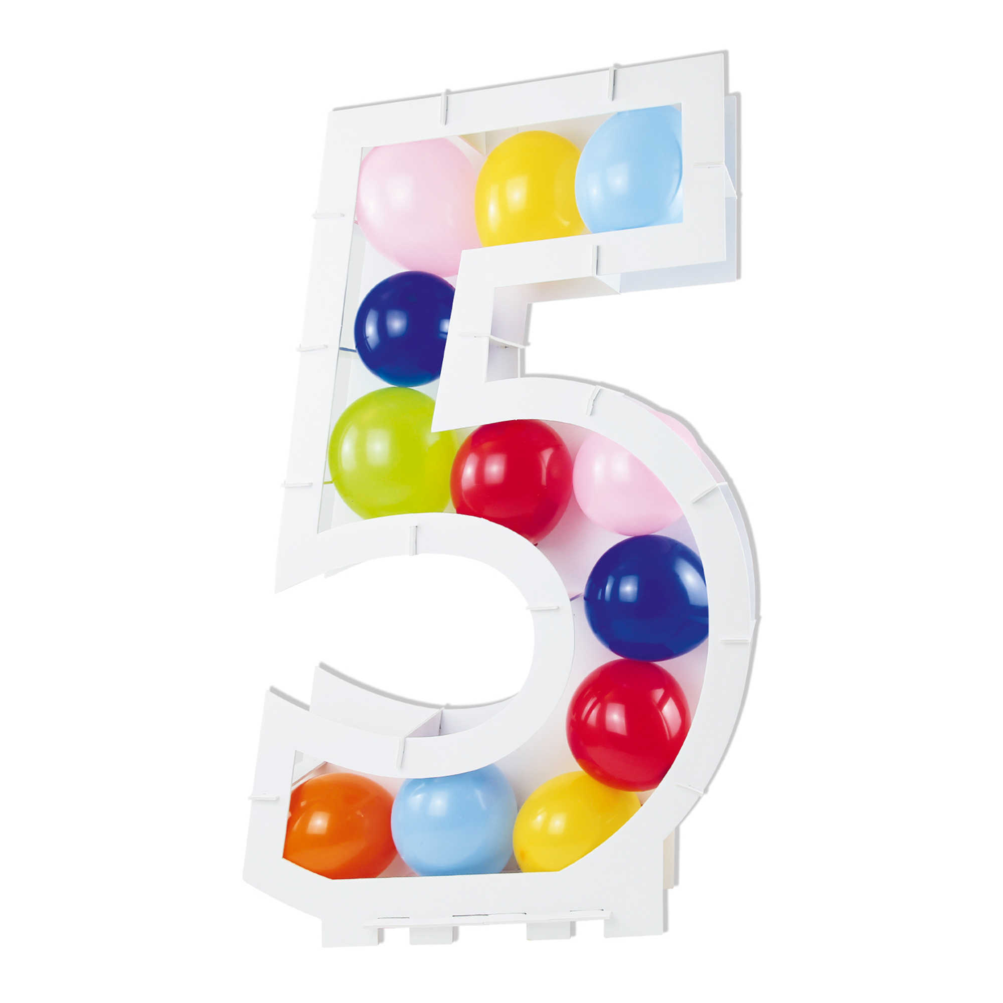 Large Number 5 Balloon Stand