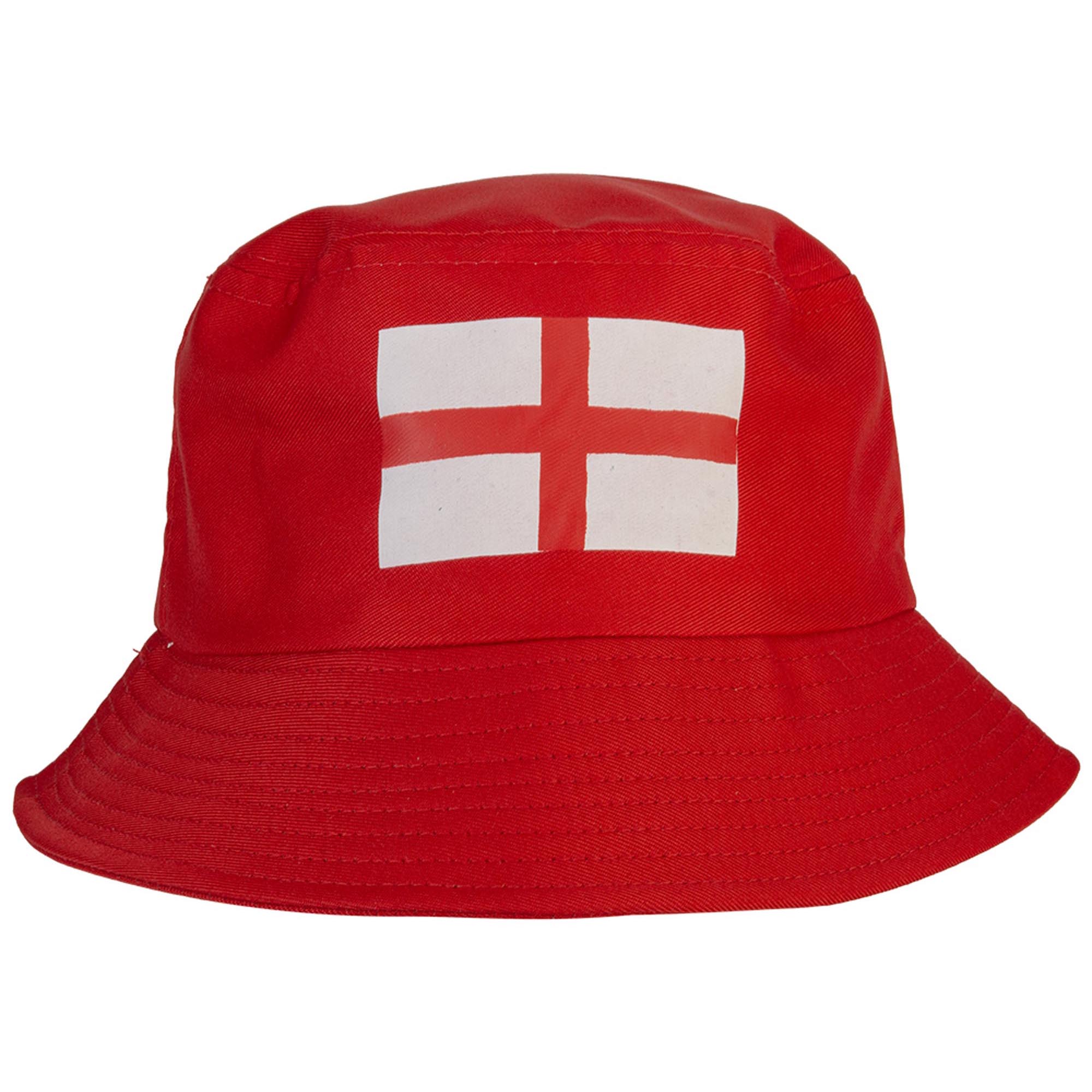 Red England Bucket Hat 