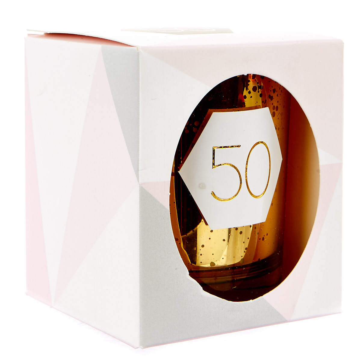 Gold Vanilla Scented 50th Birthday Candle