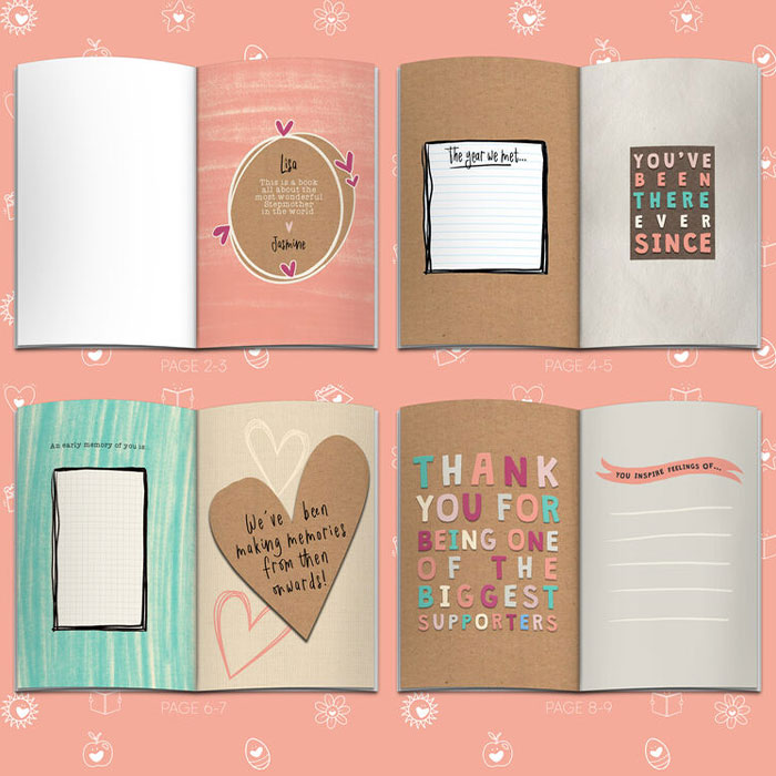 Fill in Your Words for Stepmum A5 Personalised Book