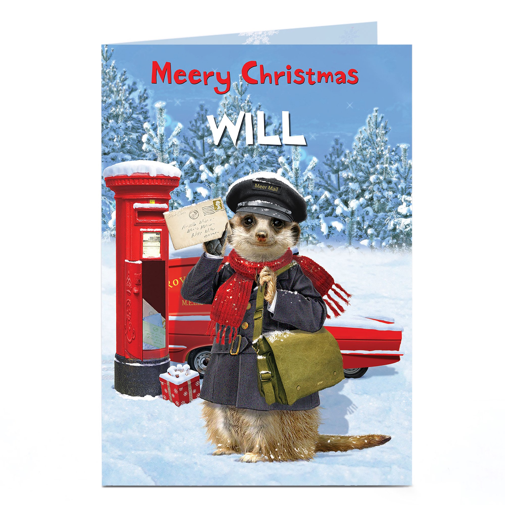 Personalised Christmas Card - Meery Christmas