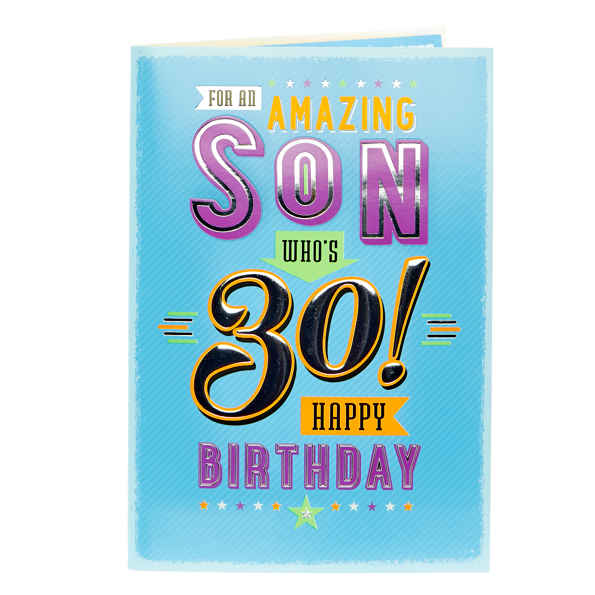 30th Birthday Card - For An Amazing Son