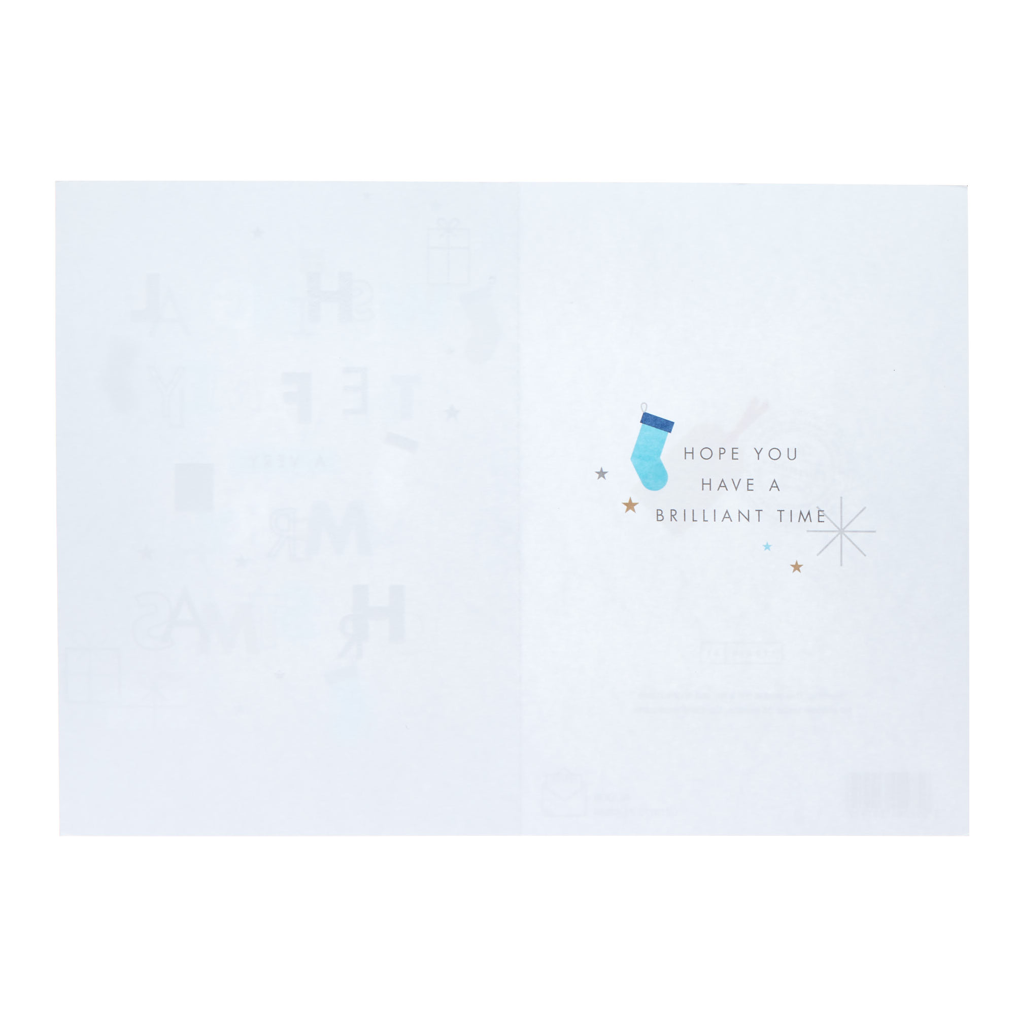 To All The Family Stockings & Gifts Christmas Card