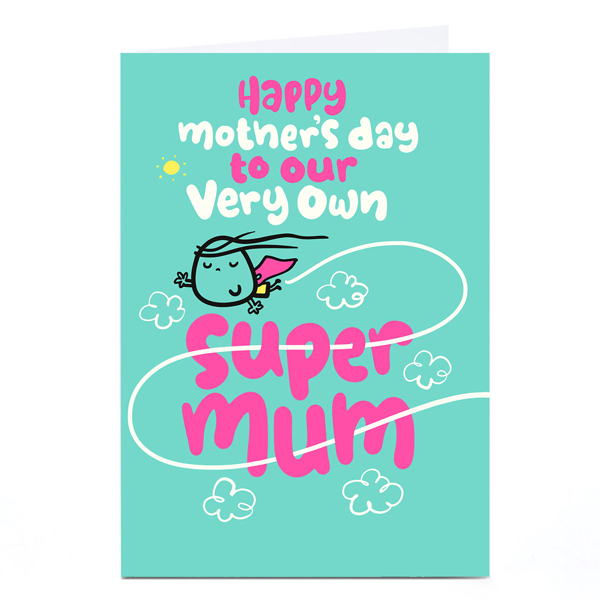 Personalised Fruitloops Mother's Day Card - Super Mum