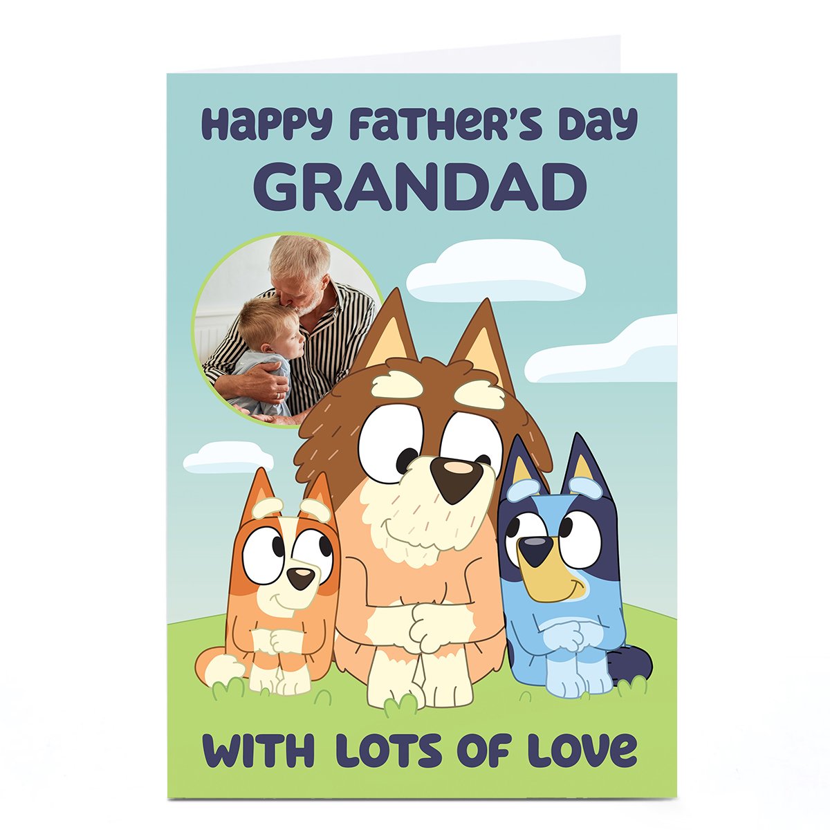 Photo Bluey Father's Day Card - Grandad