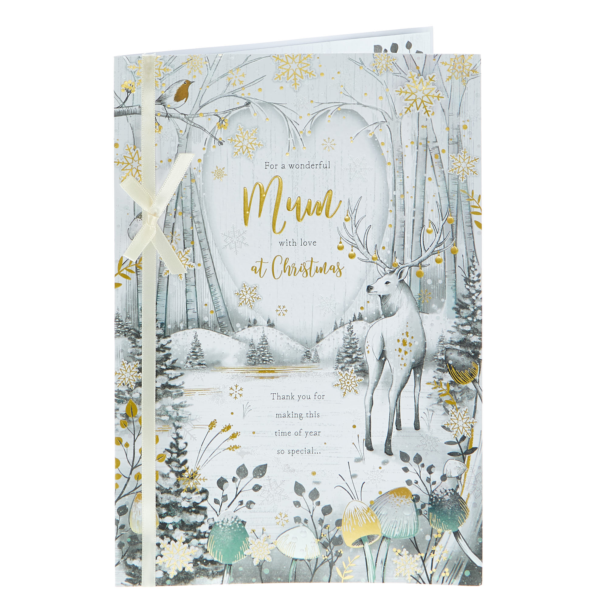 Christmas Card - Wonderful Mum Deer In Woods