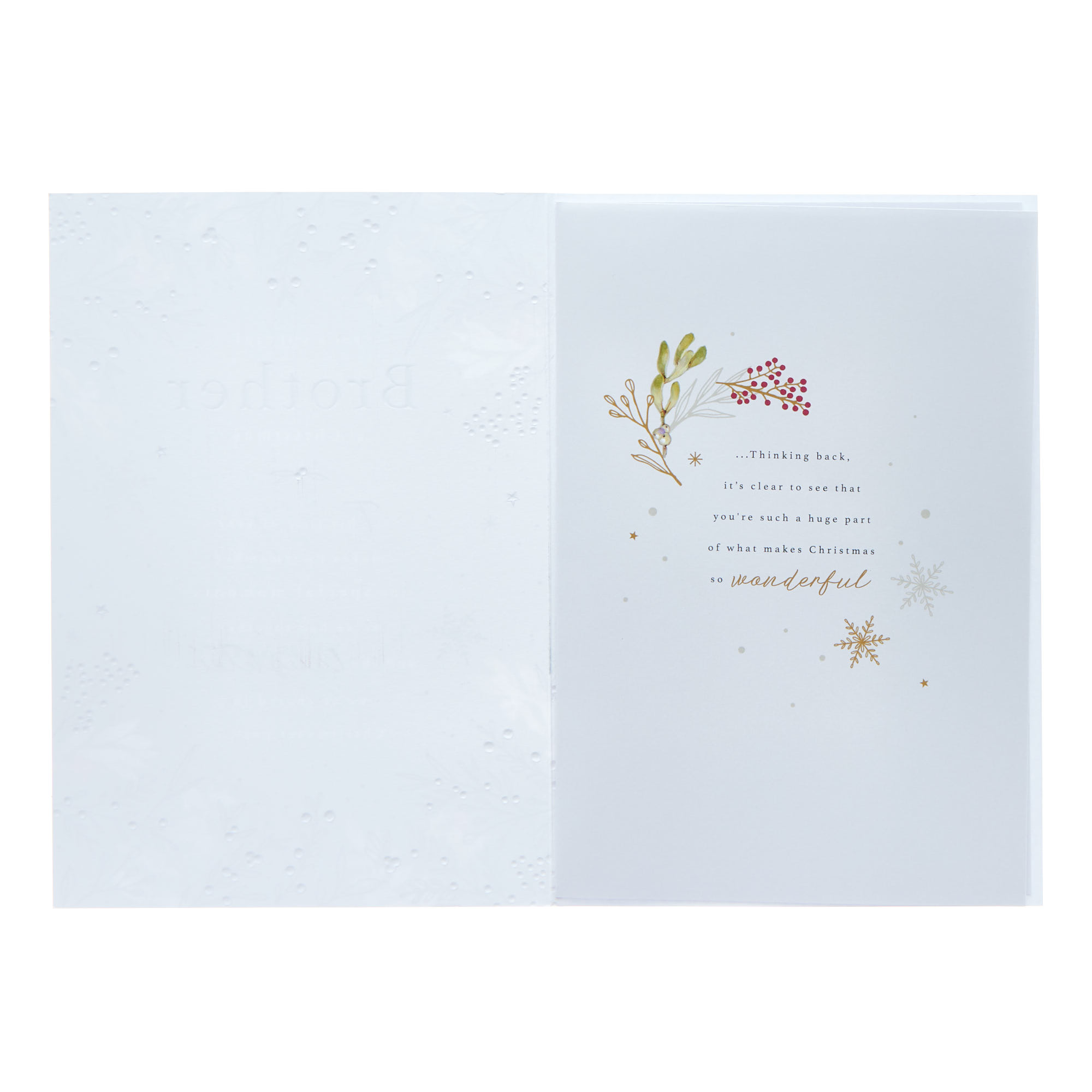 Brother Foliage & Verse Christmas Card