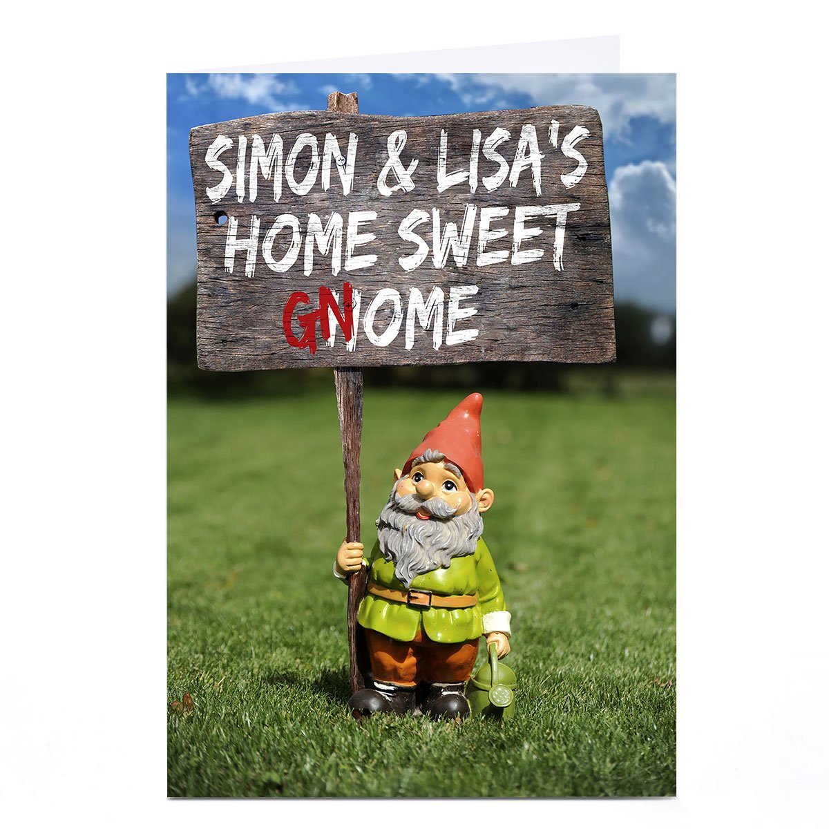 Personalised Card - Home Sweet Gnome