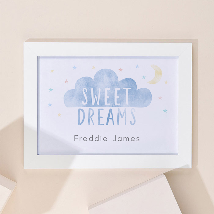 Personalised Sweet Dreams Landscape Framed Print