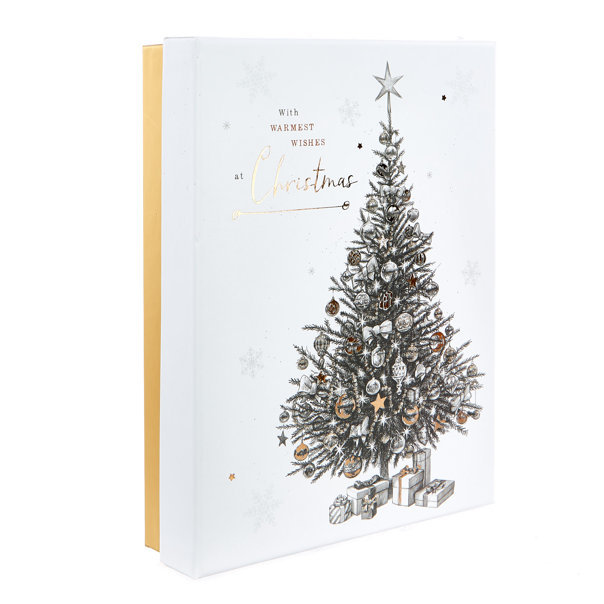 Deluxe Boxed Christmas Cards - Tree & Stocking (Pack Of 12) 