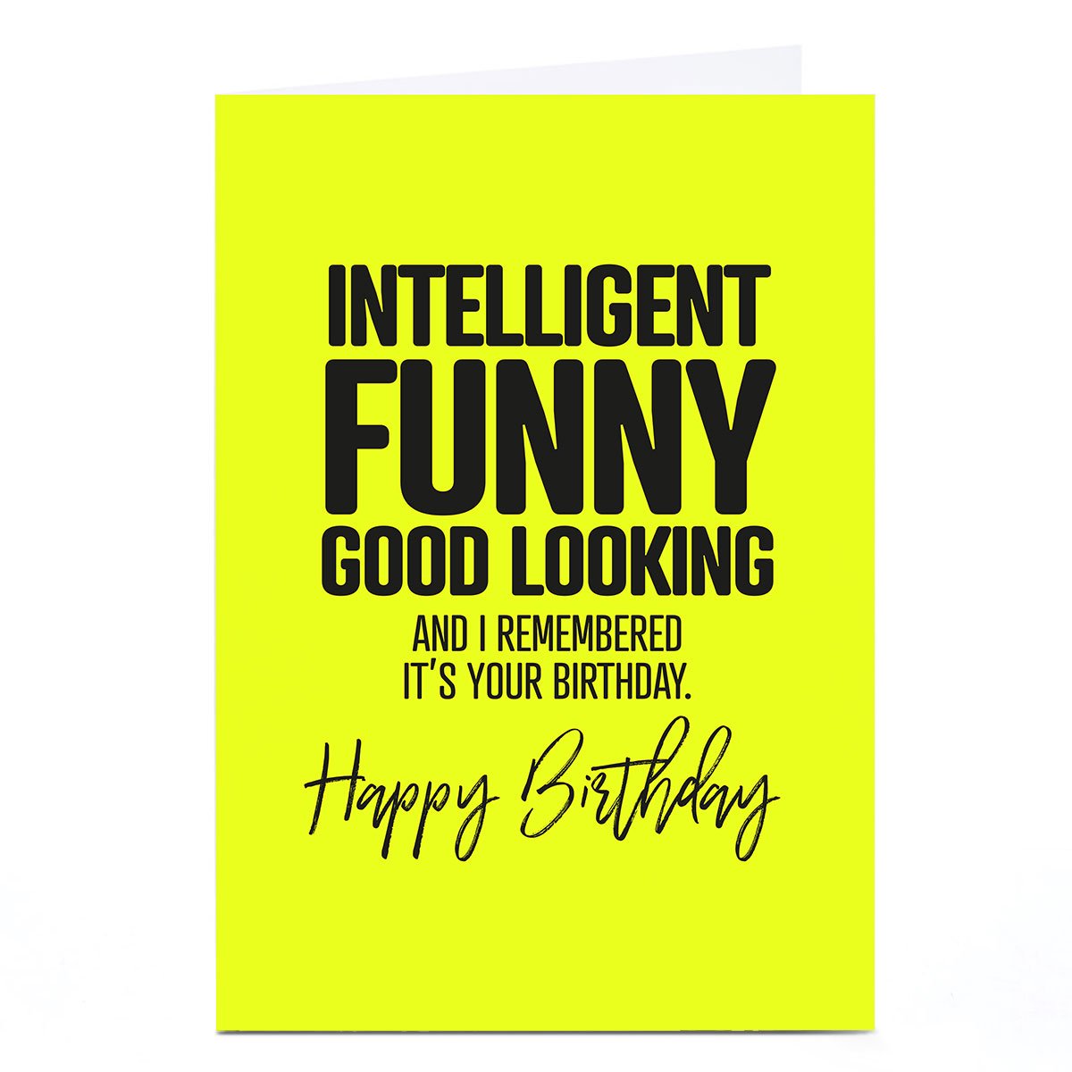 Personalised Punk Birthday Card - Intelligent, Funny...