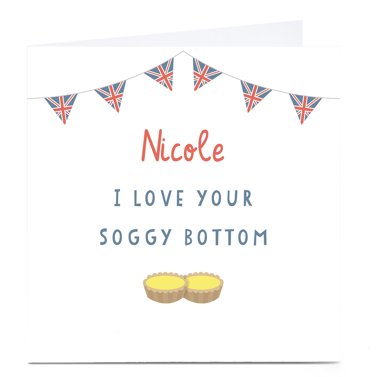 Personalised Card - I Love Your Soggy Bottom