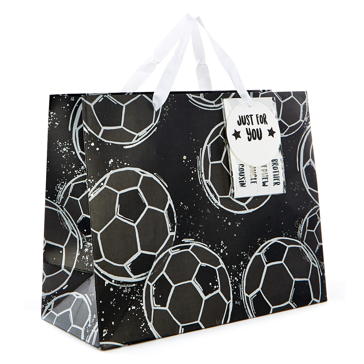 Large Landscape Gift Bag - Football, Just For You