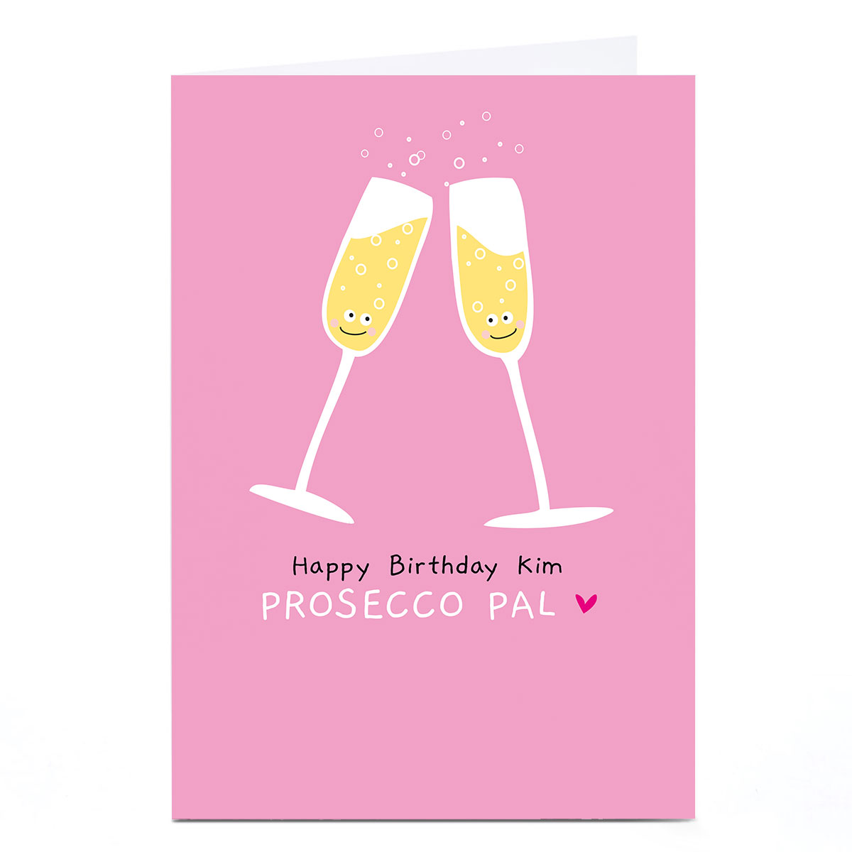 Personalised Whale & Bird Card - Prosecco Pal