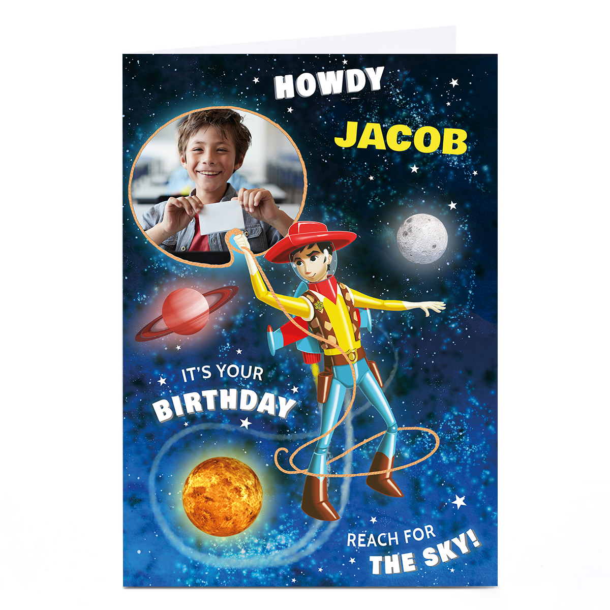 Personalised Photo Card - Howdy Birthday Boy