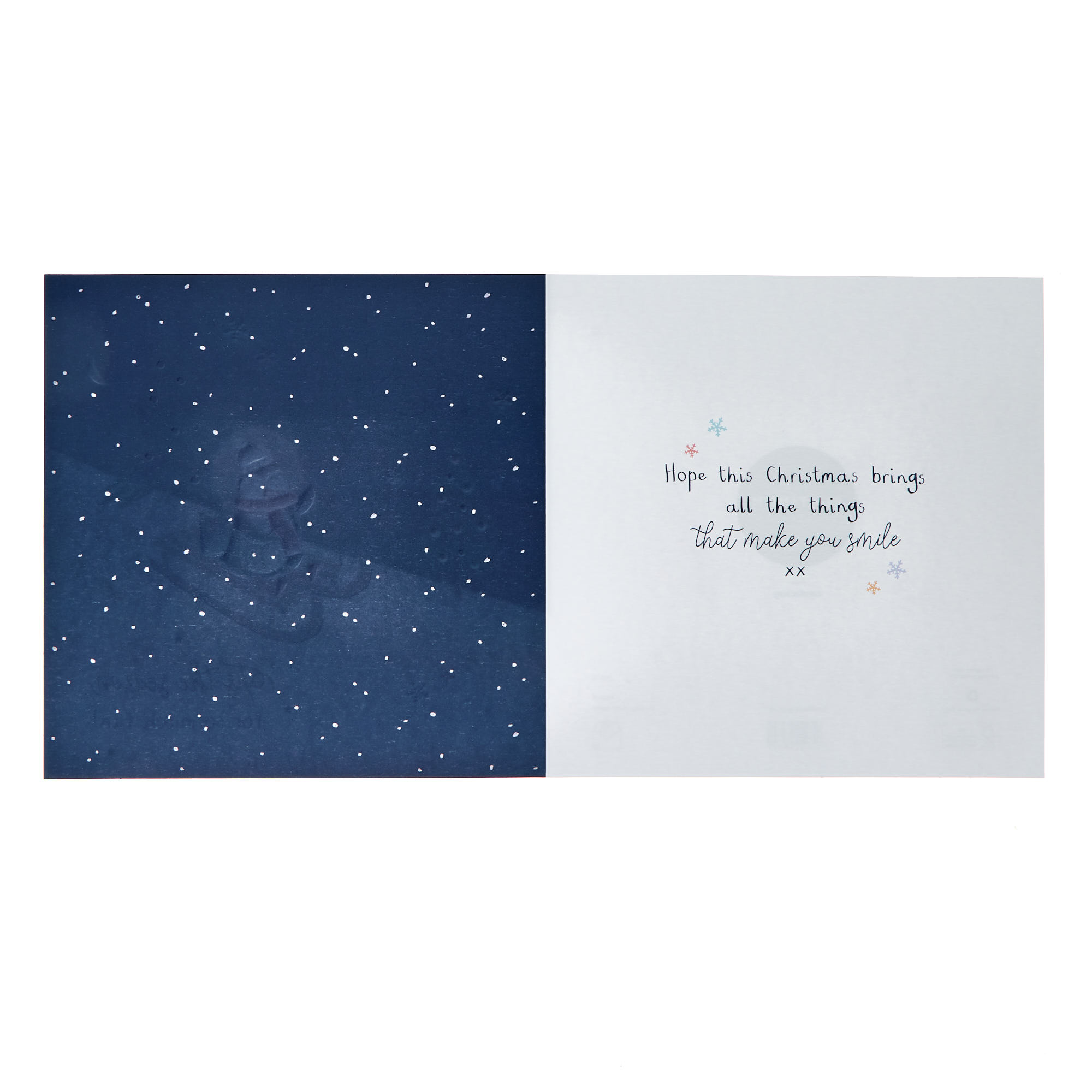 Son Penguin Sledge Christmas Card
