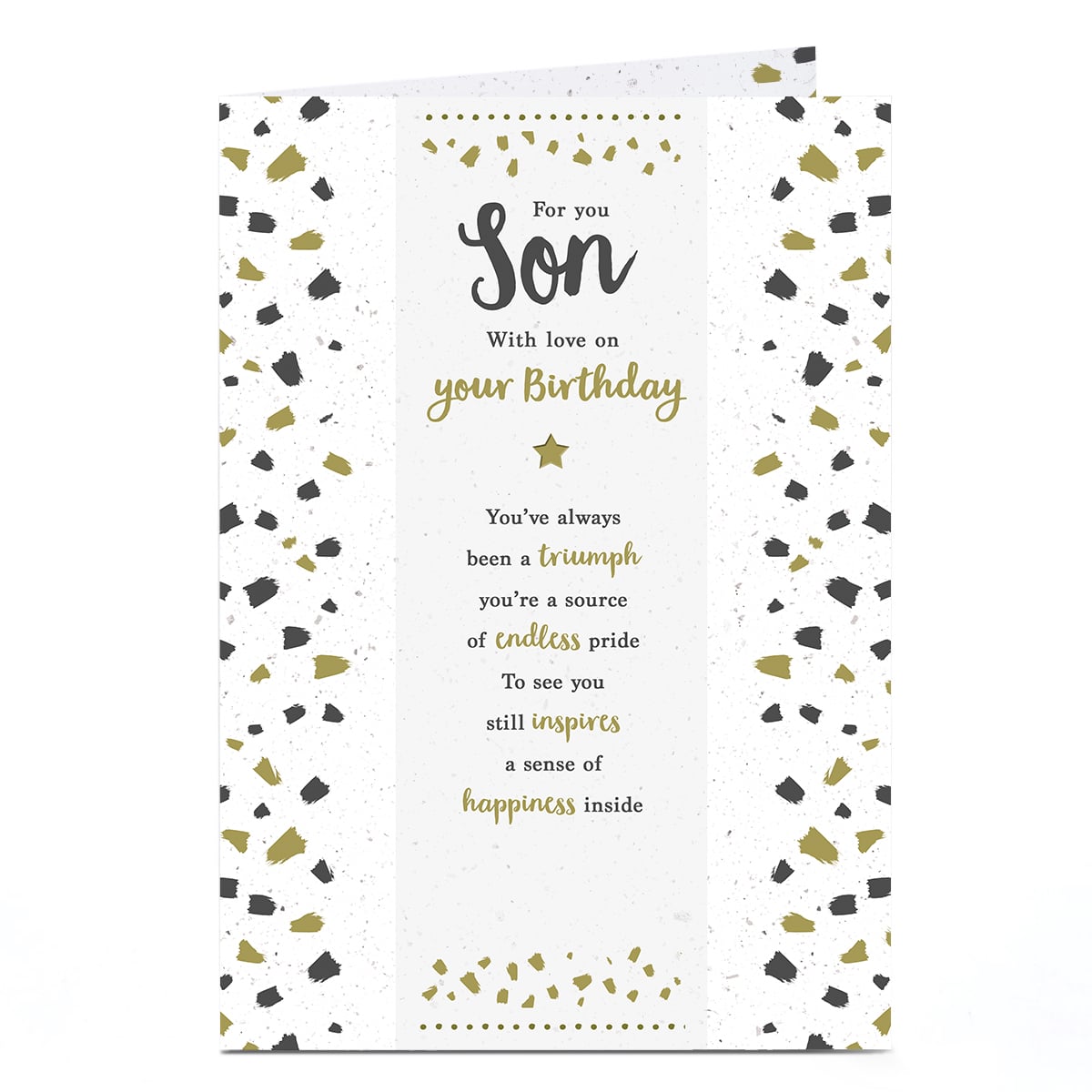 Birthday Card - Triumph and Pride, Son