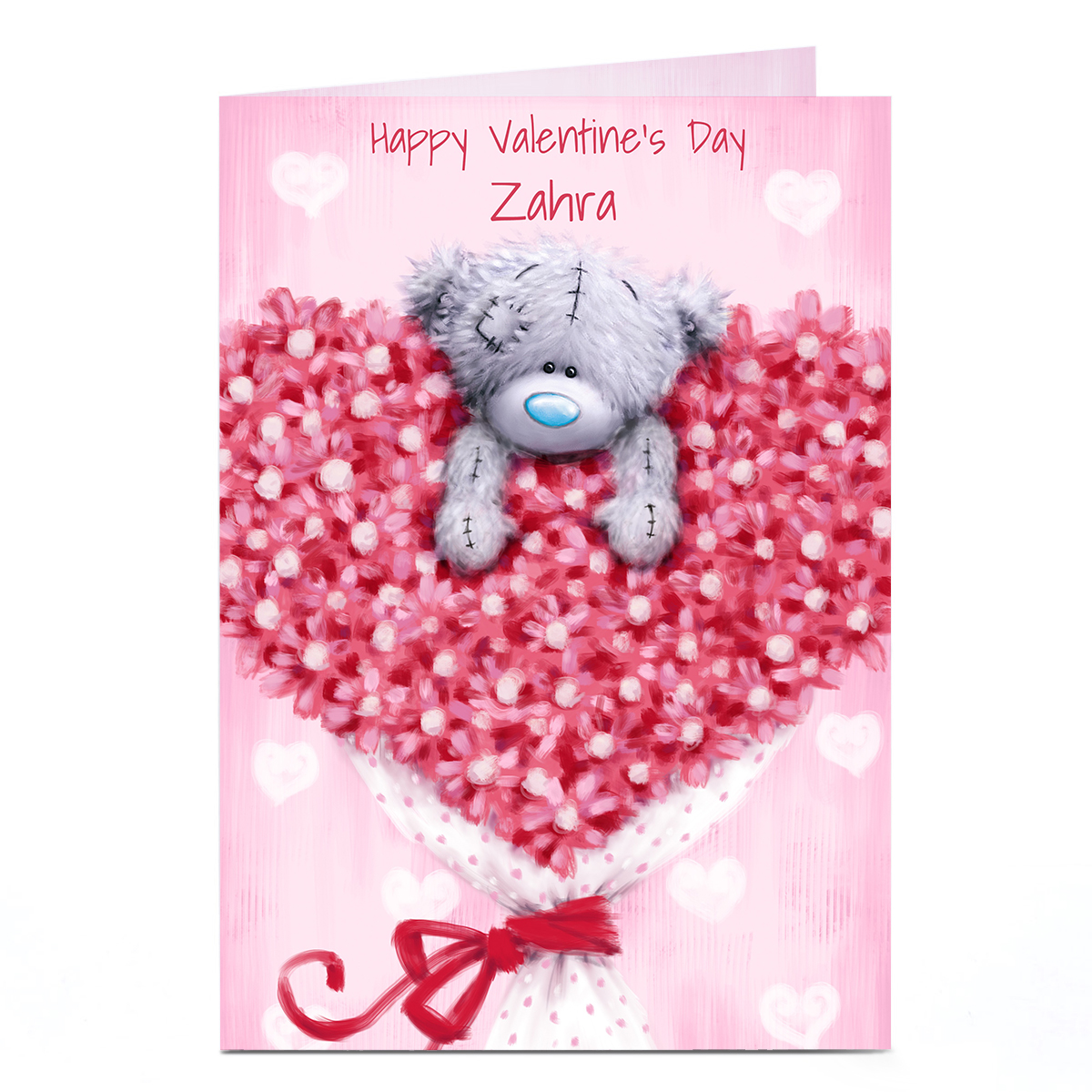 Personalised Tatty Teddy Valentine's Day Card - Any Name