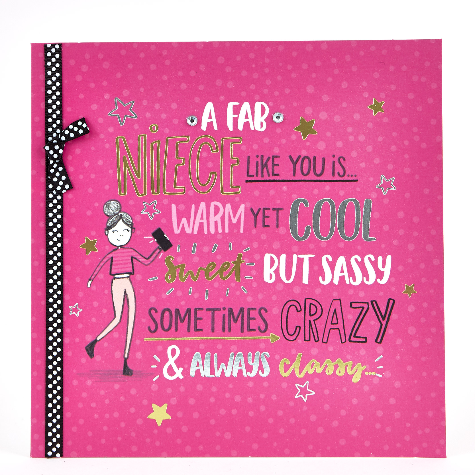 Boutique Collection Birthday Card - Fab Niece