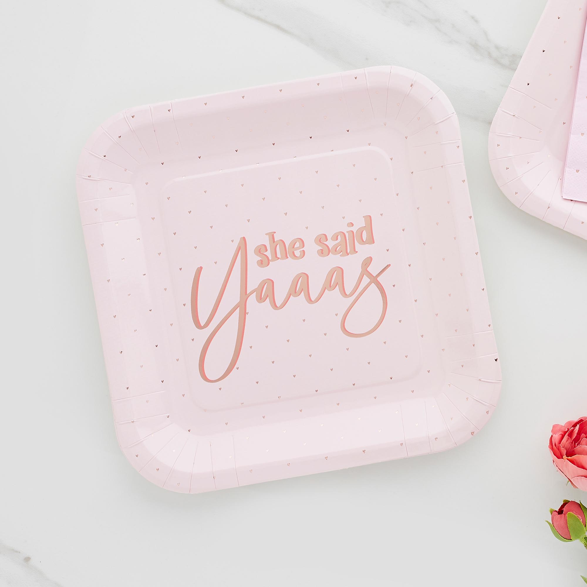 She Said Yaaas Paper Plates - Pack of 8