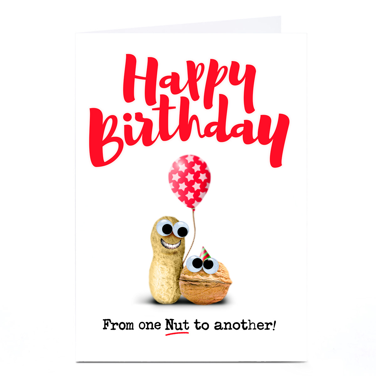 Personalised PG Quips Birthday Card - From One Nut To Another