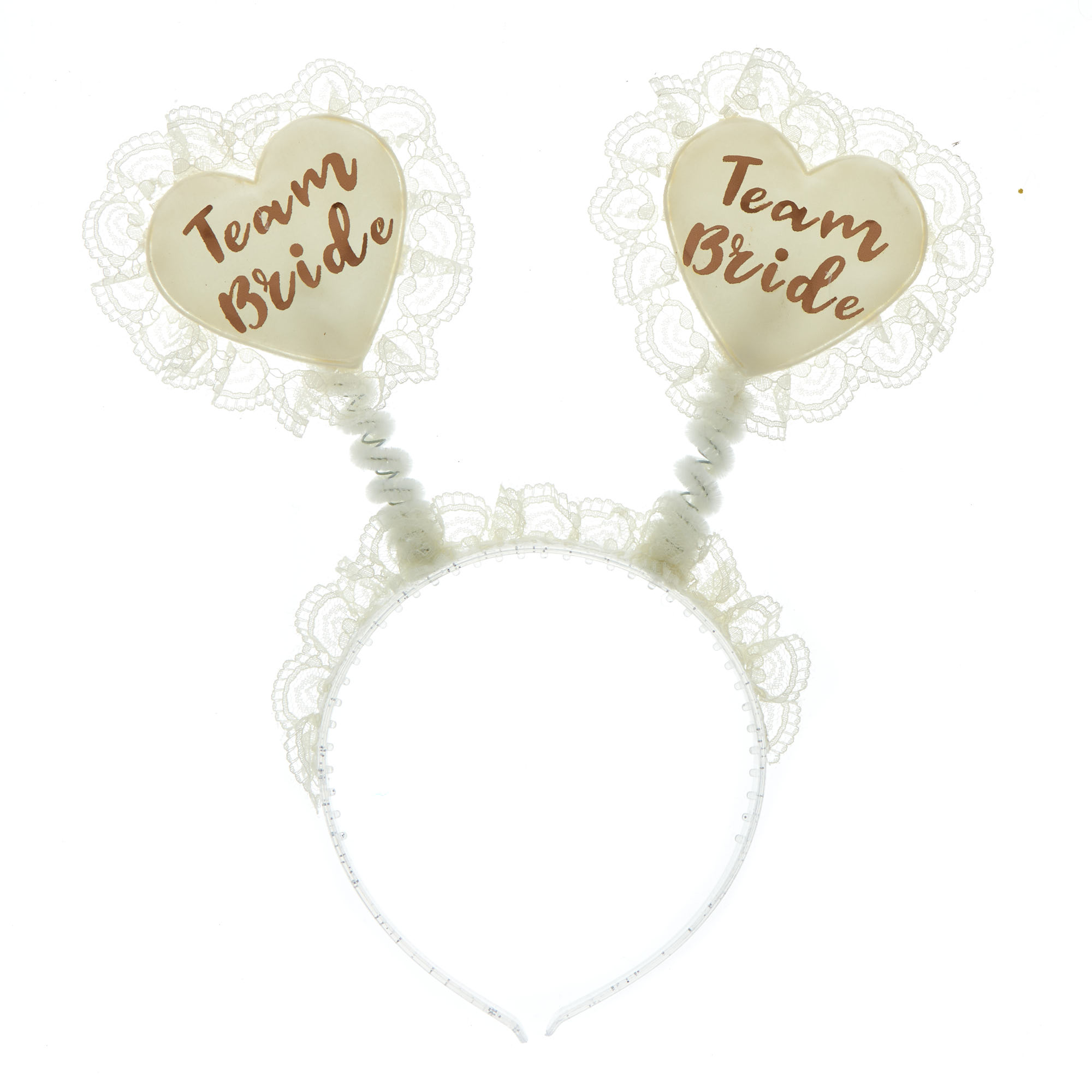 Team Bride Lace & Rose Gold Bopper